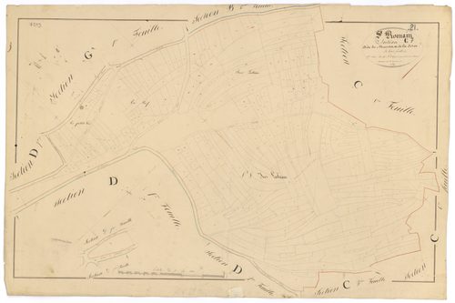 Saint-Romain - Section C7 - 3 P PLAN 570/22