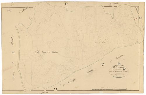 Saint-Romain - Section D6 - 3 P PLAN 570/30