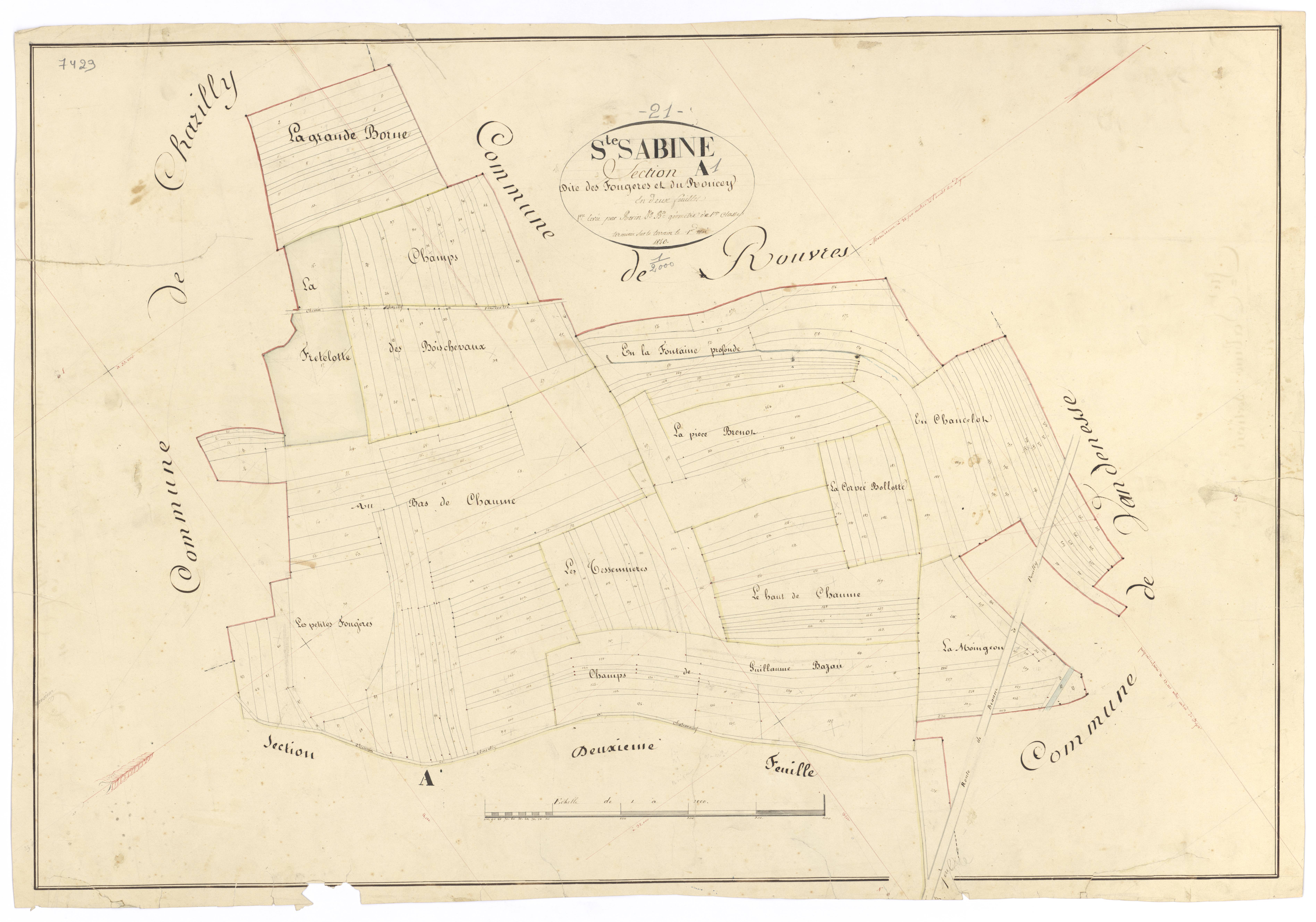 Sainte-Sabine - Section A1 - 3 P PLAN 549/2