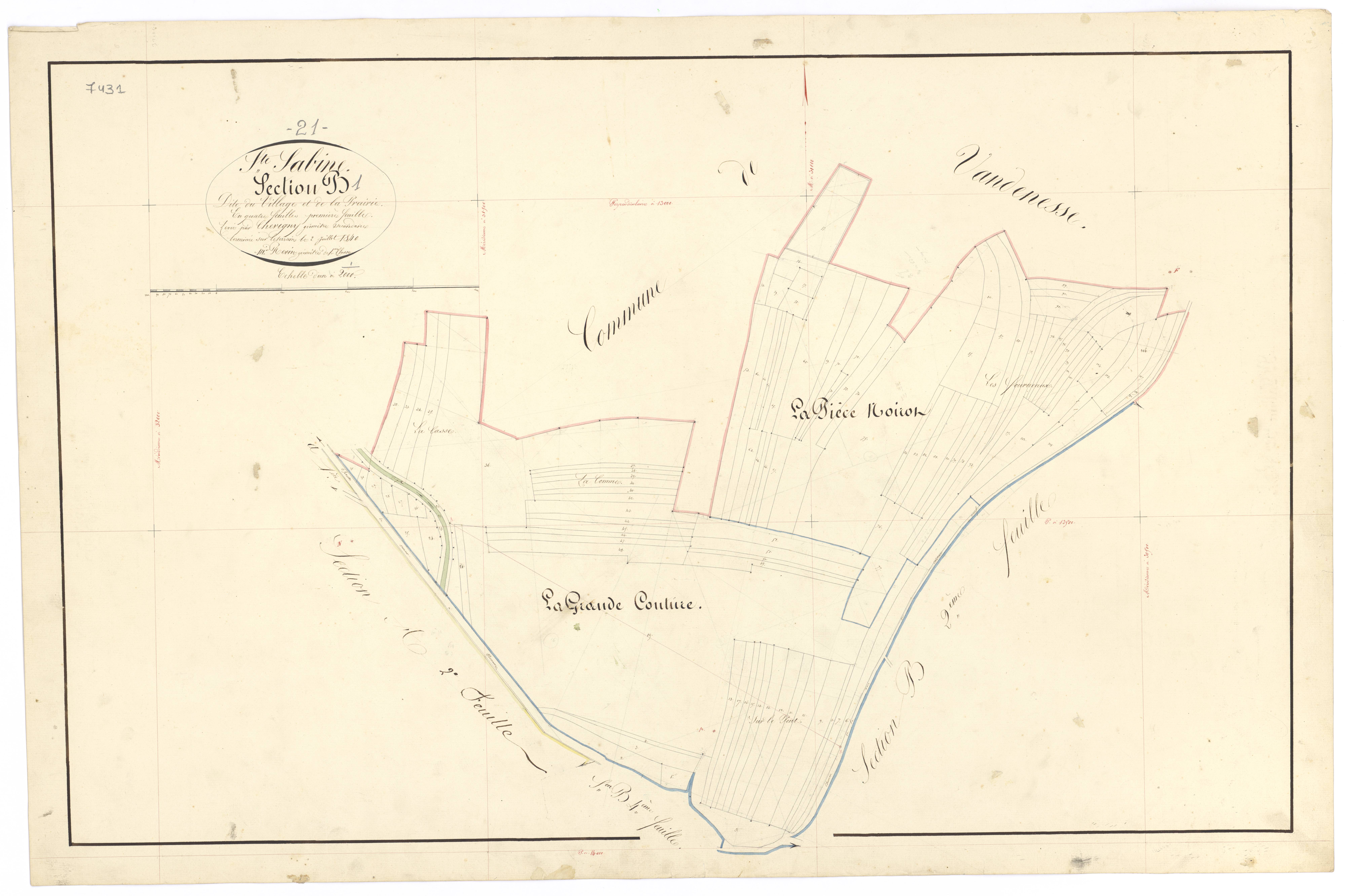 Sainte-Sabine - Section B1 - 3 P PLAN 549/4