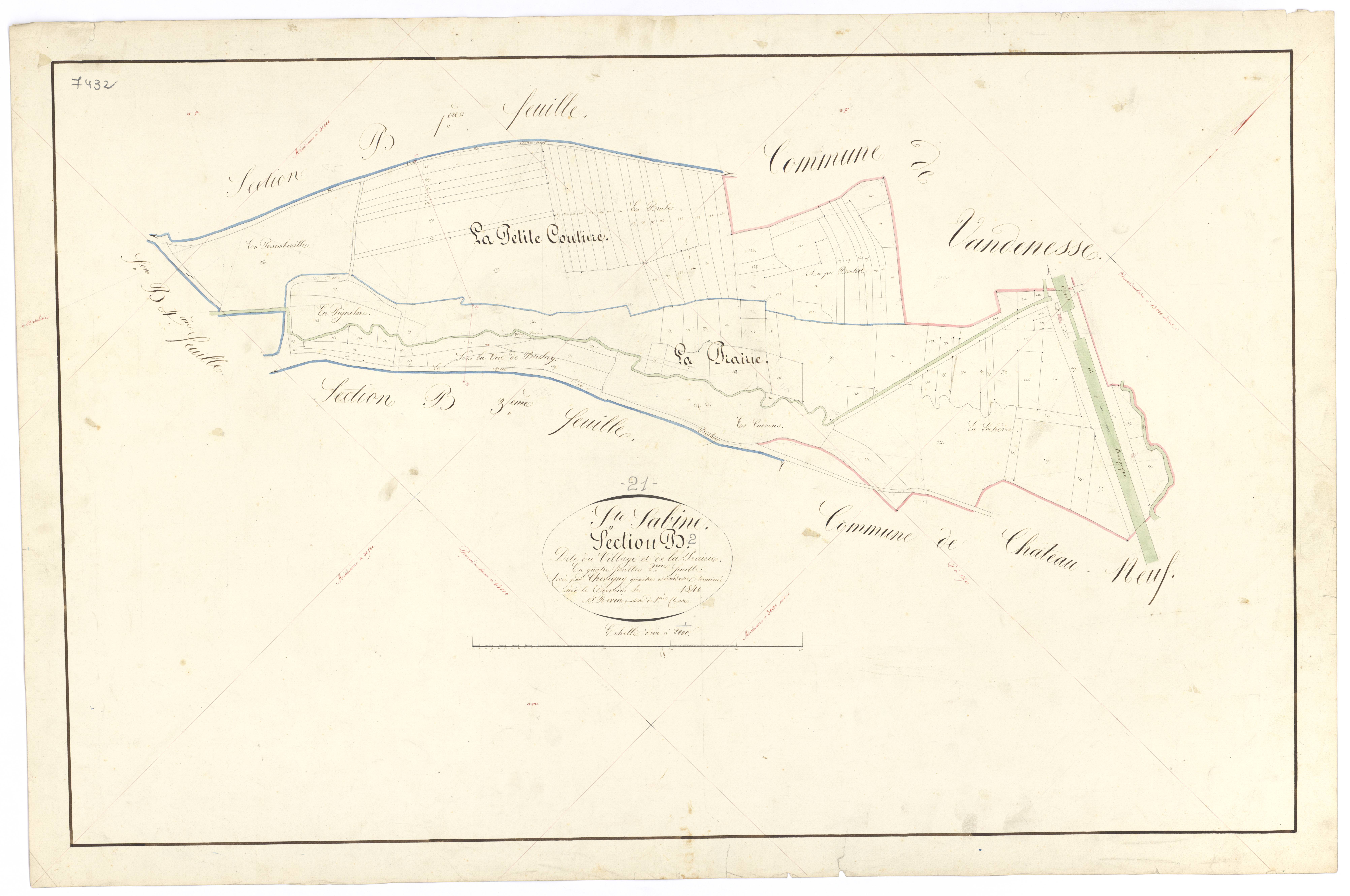 Sainte-Sabine - Section B2 - 3 P PLAN 549/5