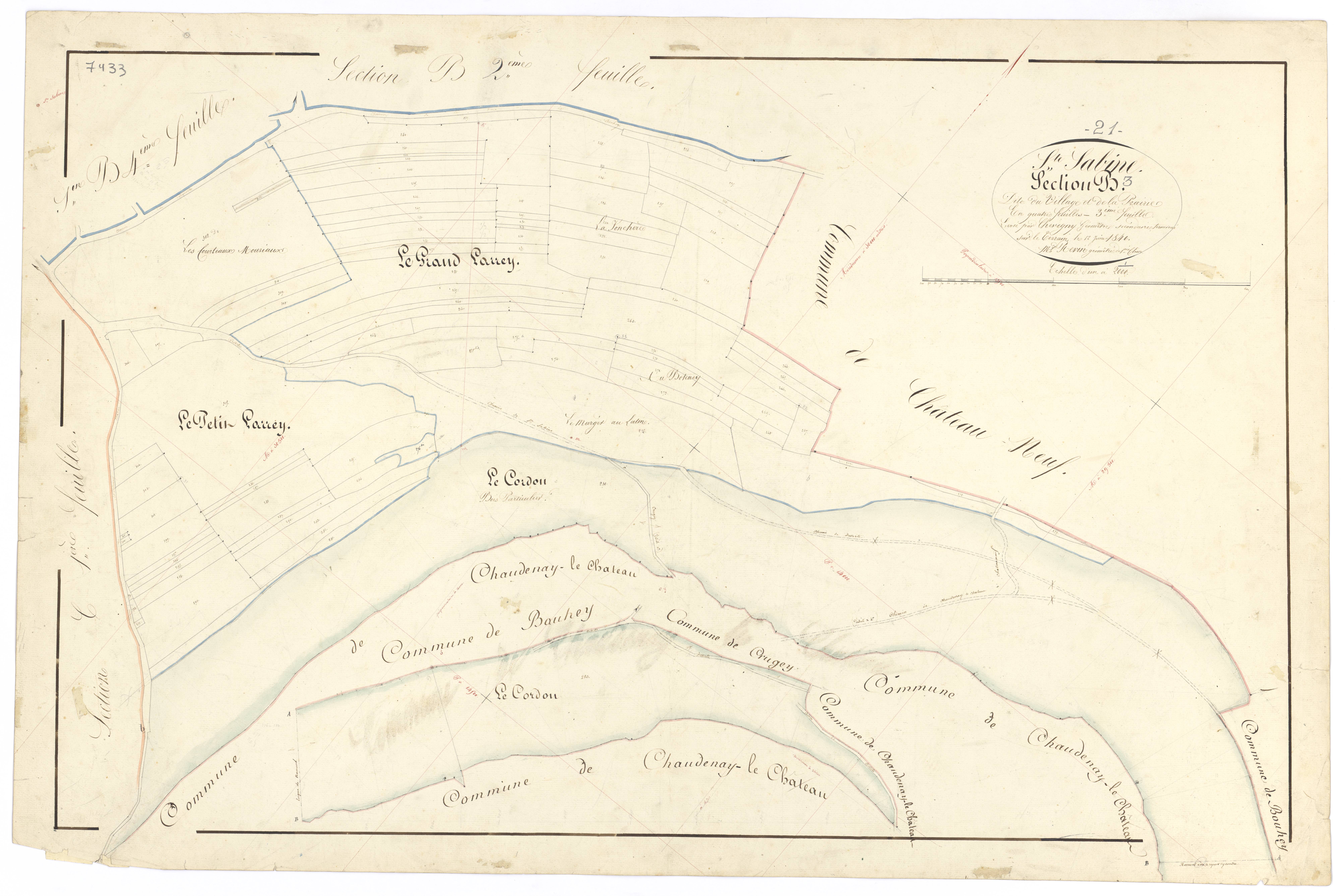 Sainte-Sabine - Section B3 - 3 P PLAN 549/6