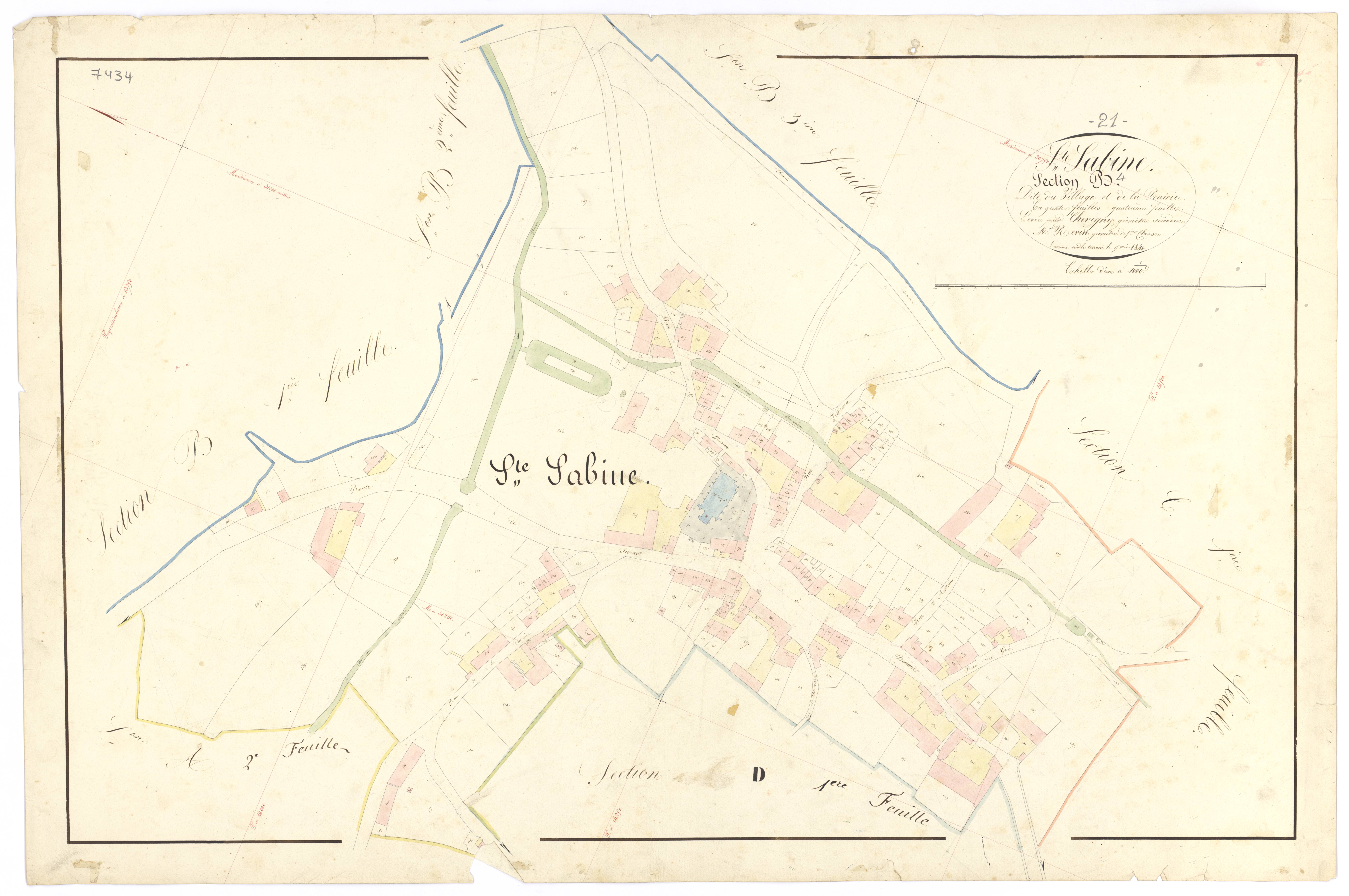 Sainte-Sabine - Section B4 - 3 P PLAN 549/7