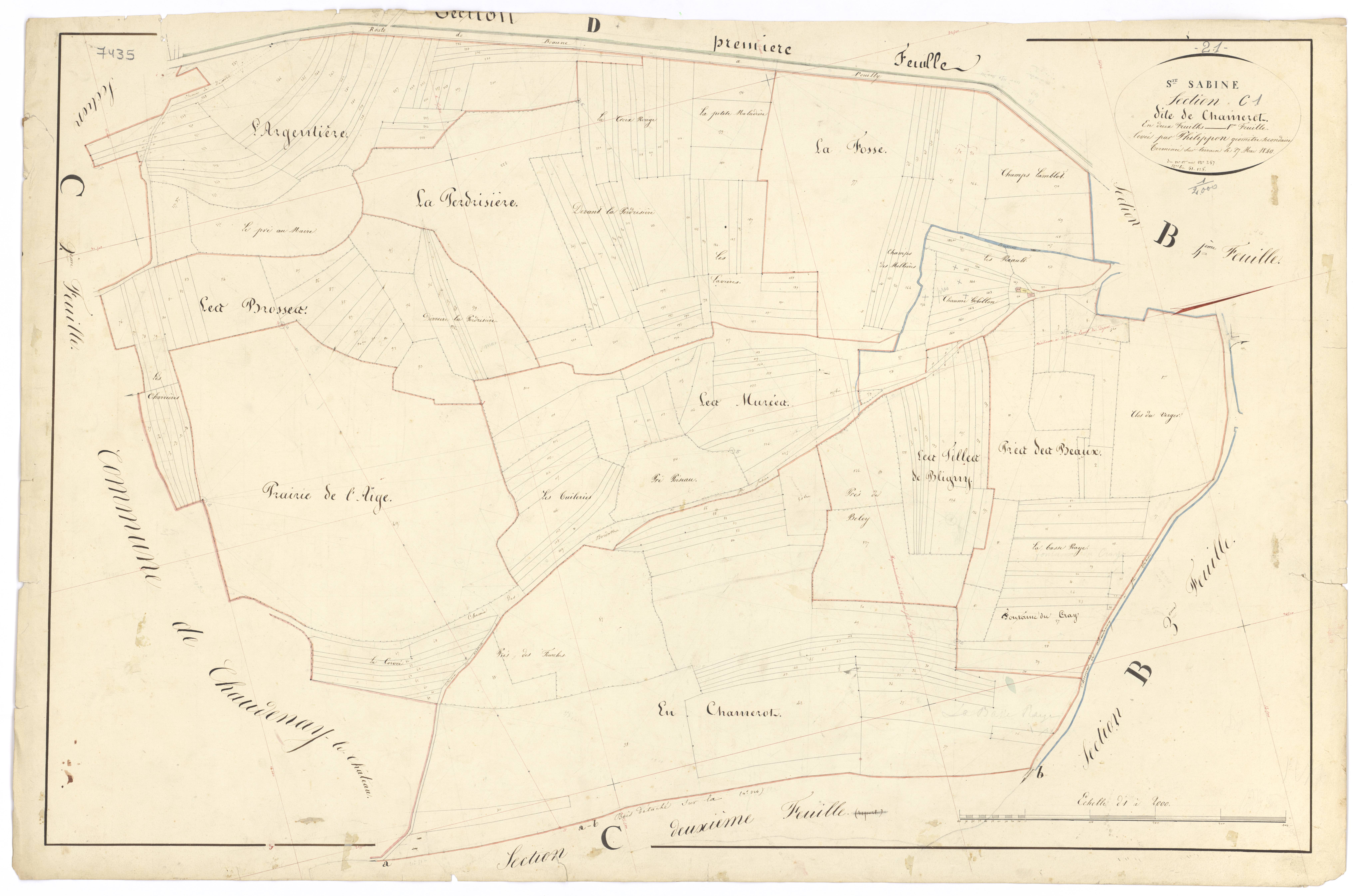Sainte-Sabine - Section C1 - 3 P PLAN 549/8