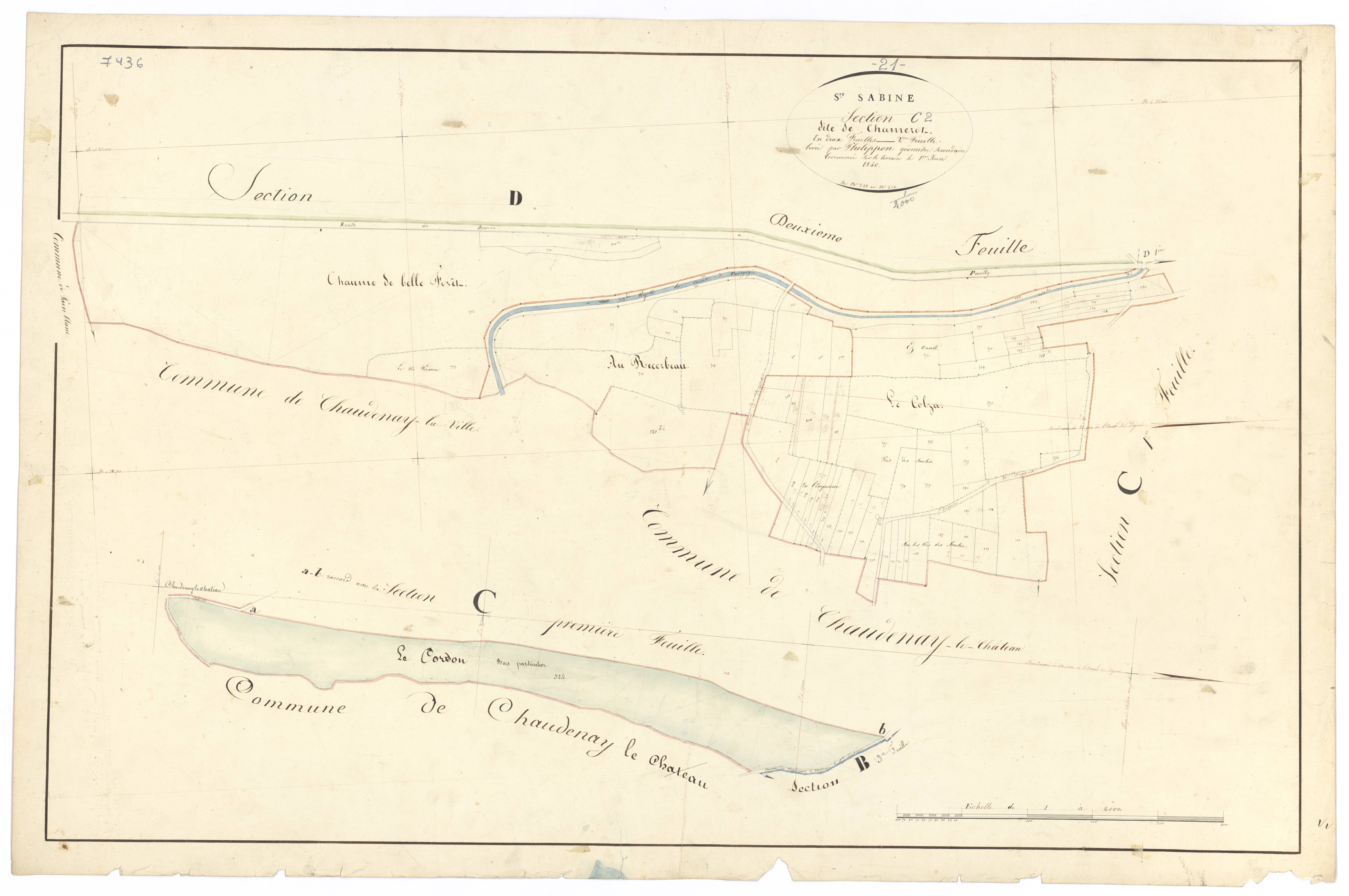 Sainte-Sabine - Section C2 - 3 P PLAN 549/9