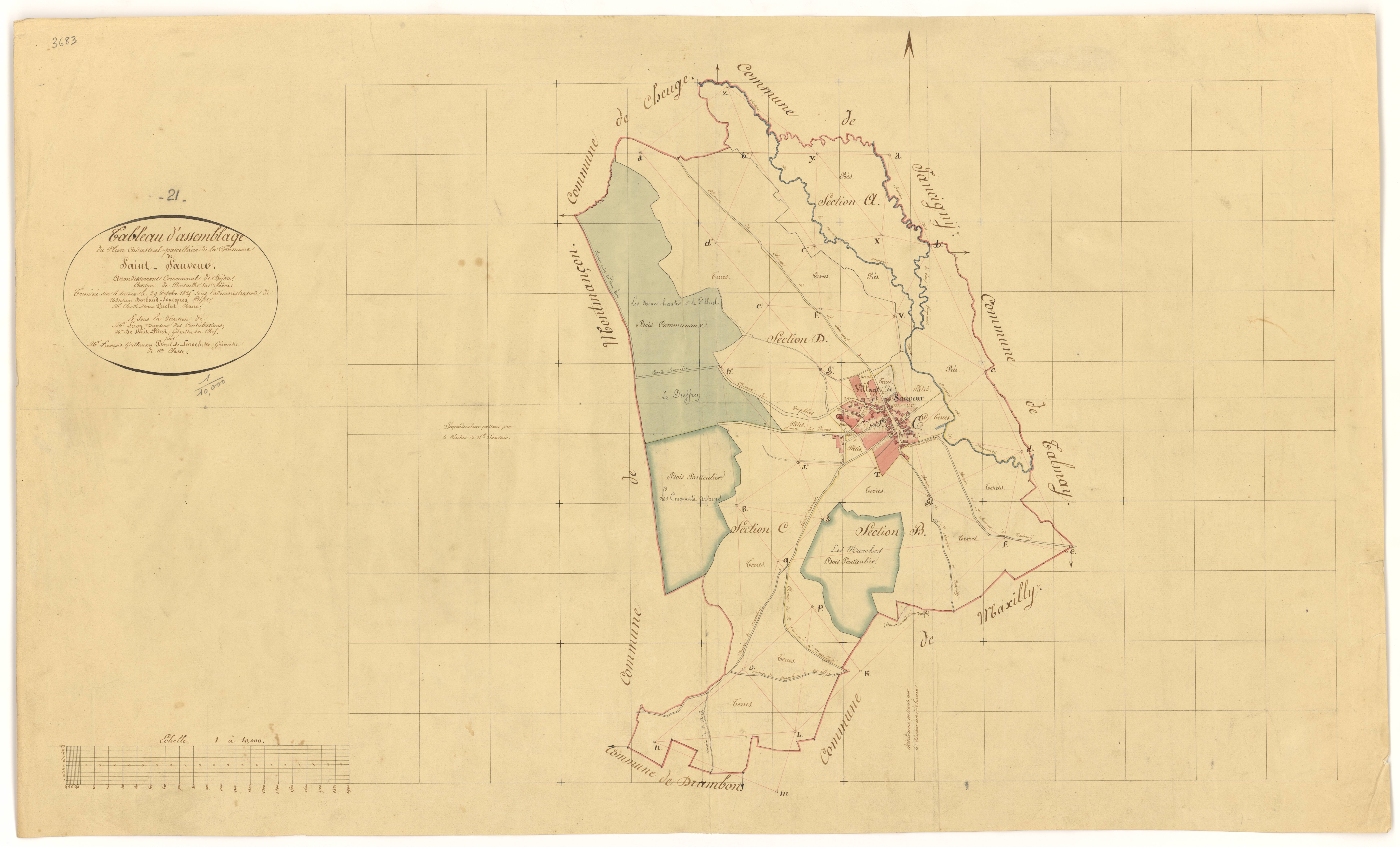 Saint-Sauveur - Tableau d'assemblage - 3 P PLAN 571/1