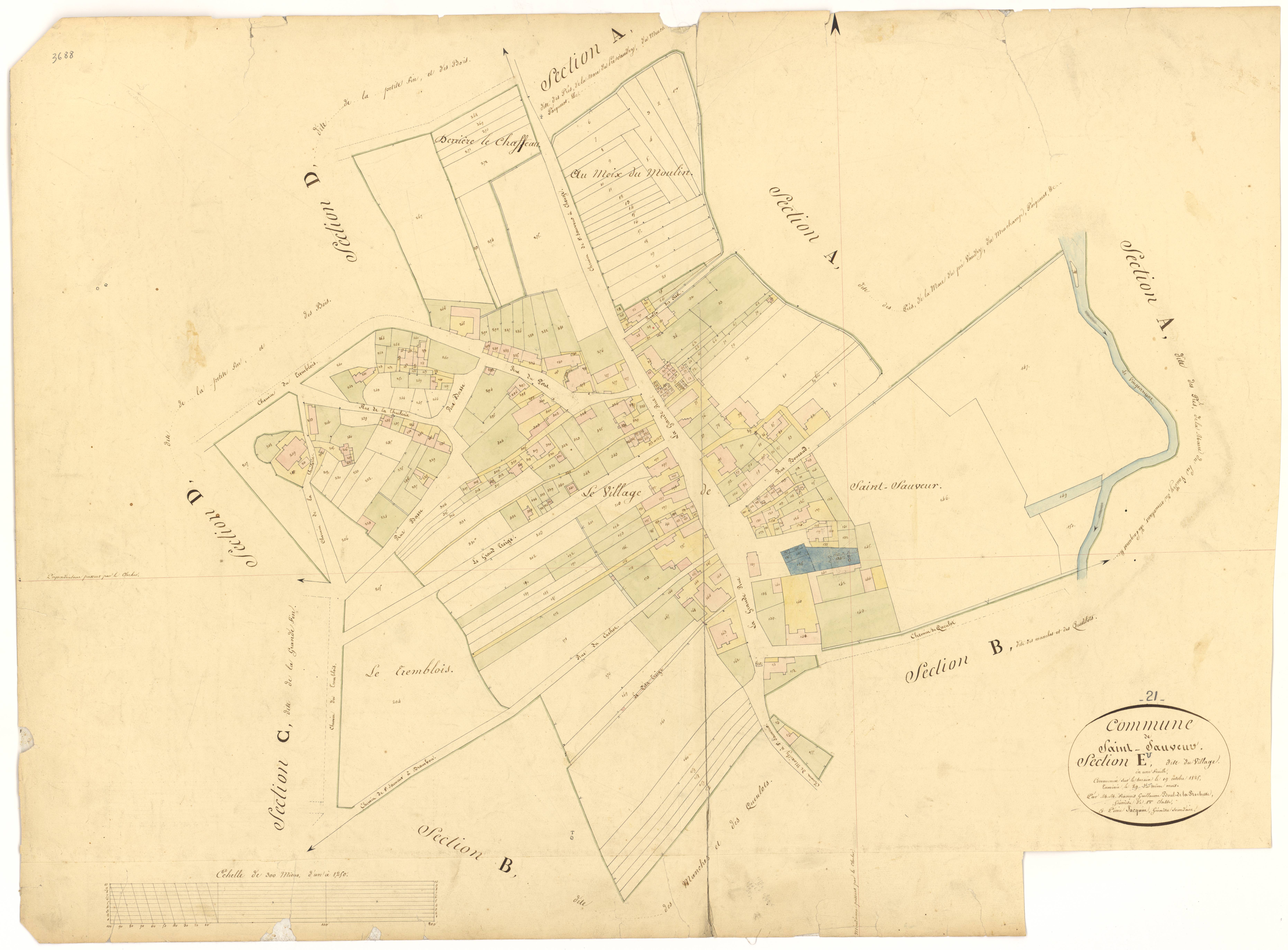 Saint-Sauveur - Section E - 3 P PLAN 571/6