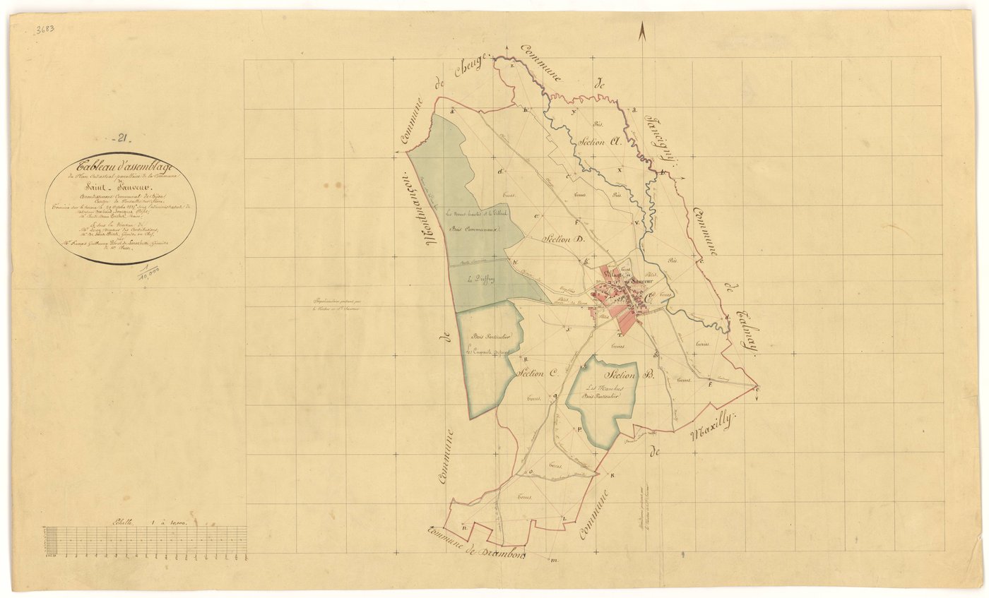 Saint-Sauveur - Tableau d'assemblage - 3 P PLAN 571/1