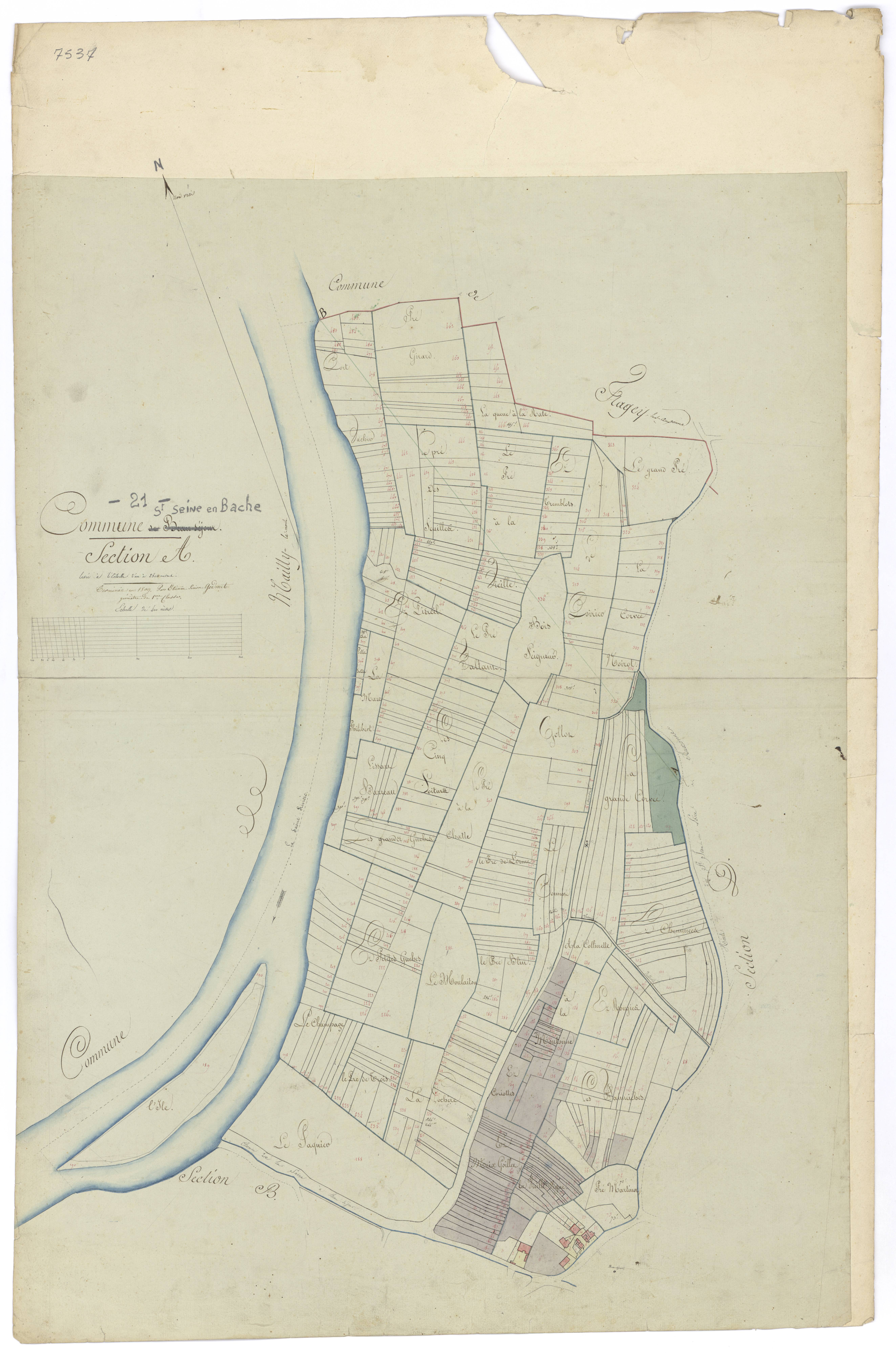 Saint-Seine-en-Bâche - Section A - 3 P PLAN 572/2