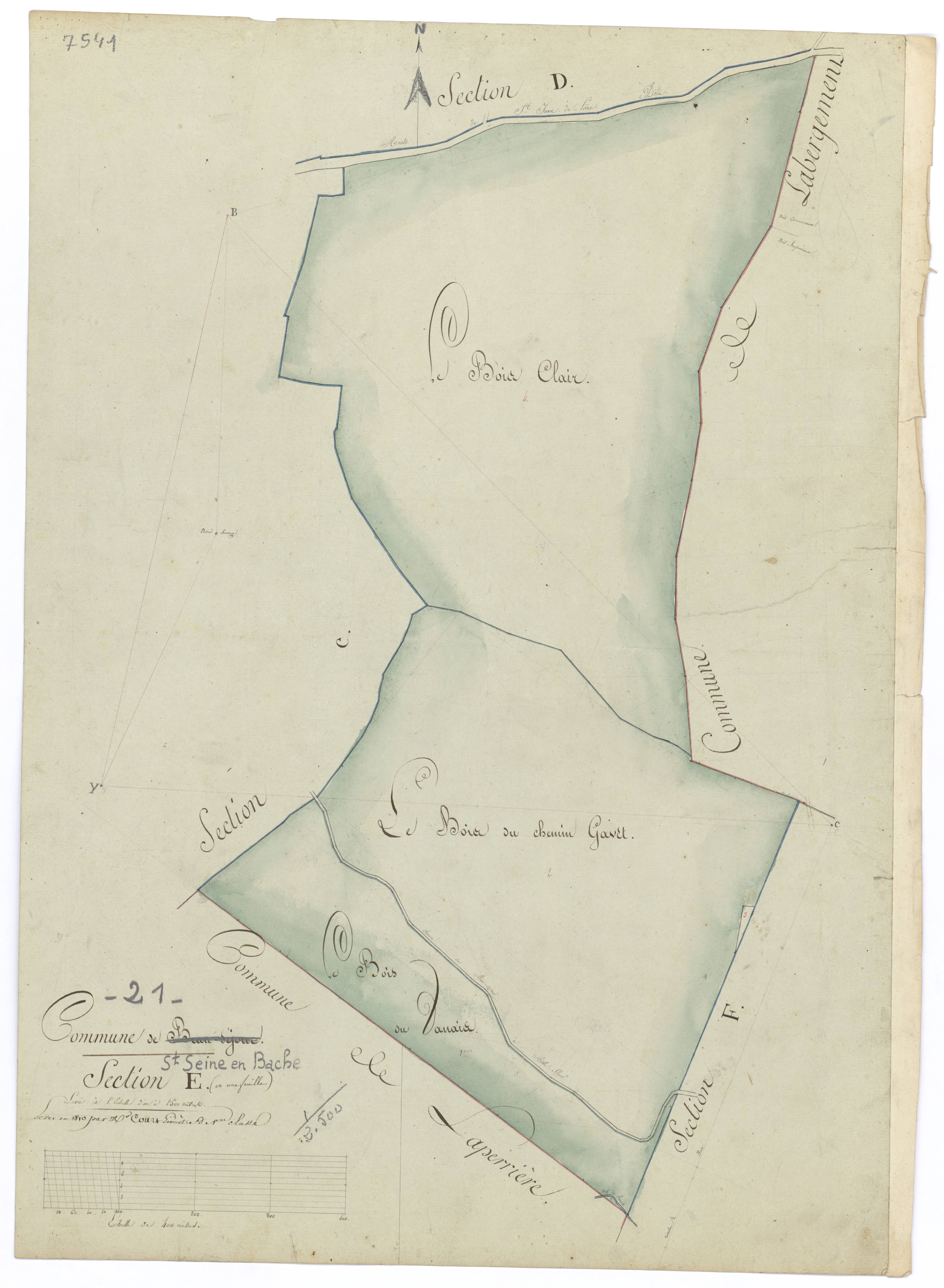 Saint-Seine-en-Bâche - Section E - 3 P PLAN 572/6