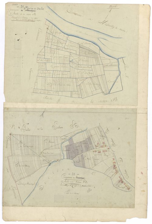 Saint-Seine-en-Bâche - Sections B1 et B2 - 3 P PLAN 572/3