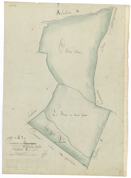 Saint-Seine-en-Bâche - Section E - 3 P PLAN 572/6