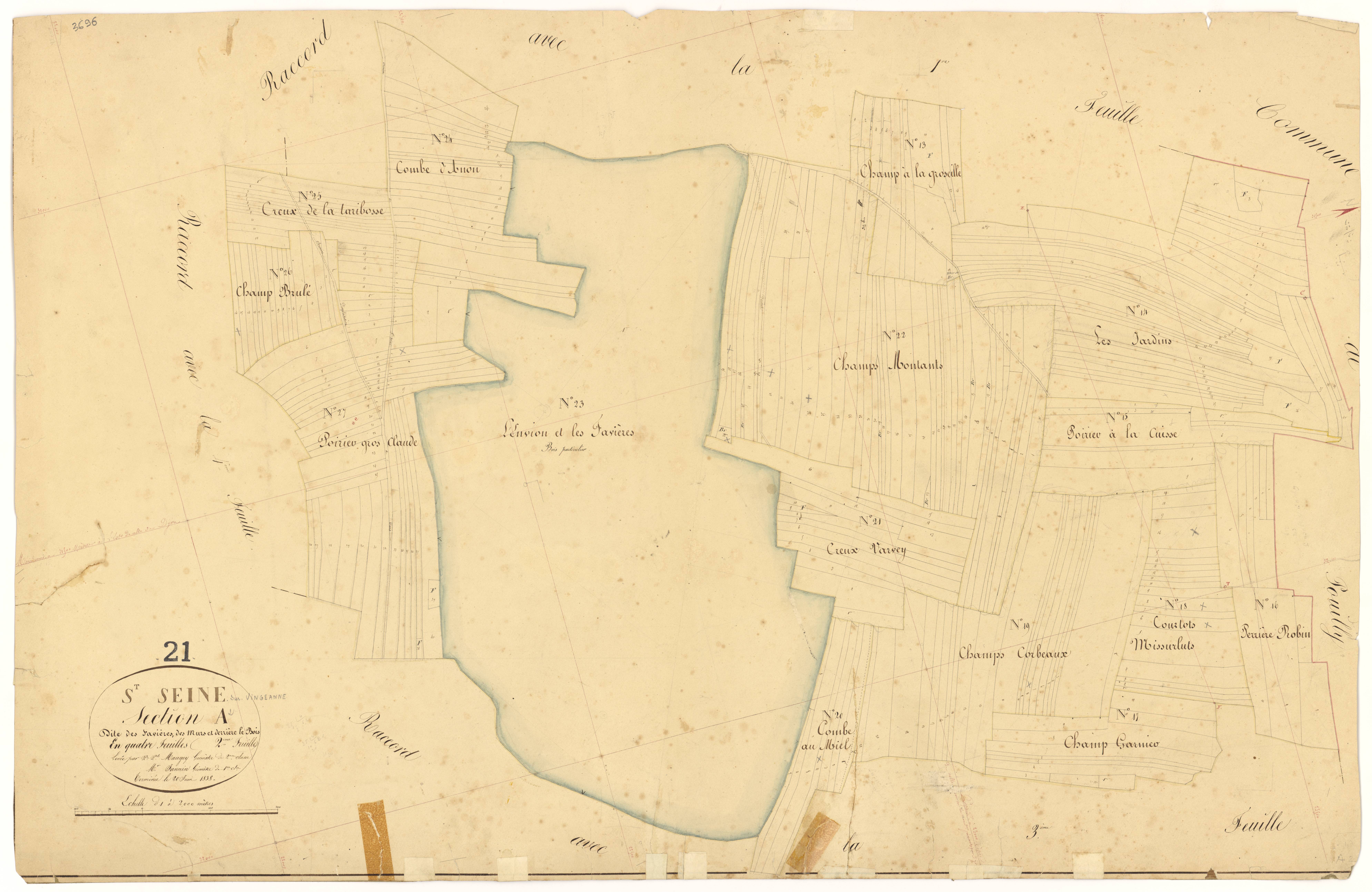 Saint-Seine-sur-Vingeanne - Section A2 - 3 P PLAN 574/4