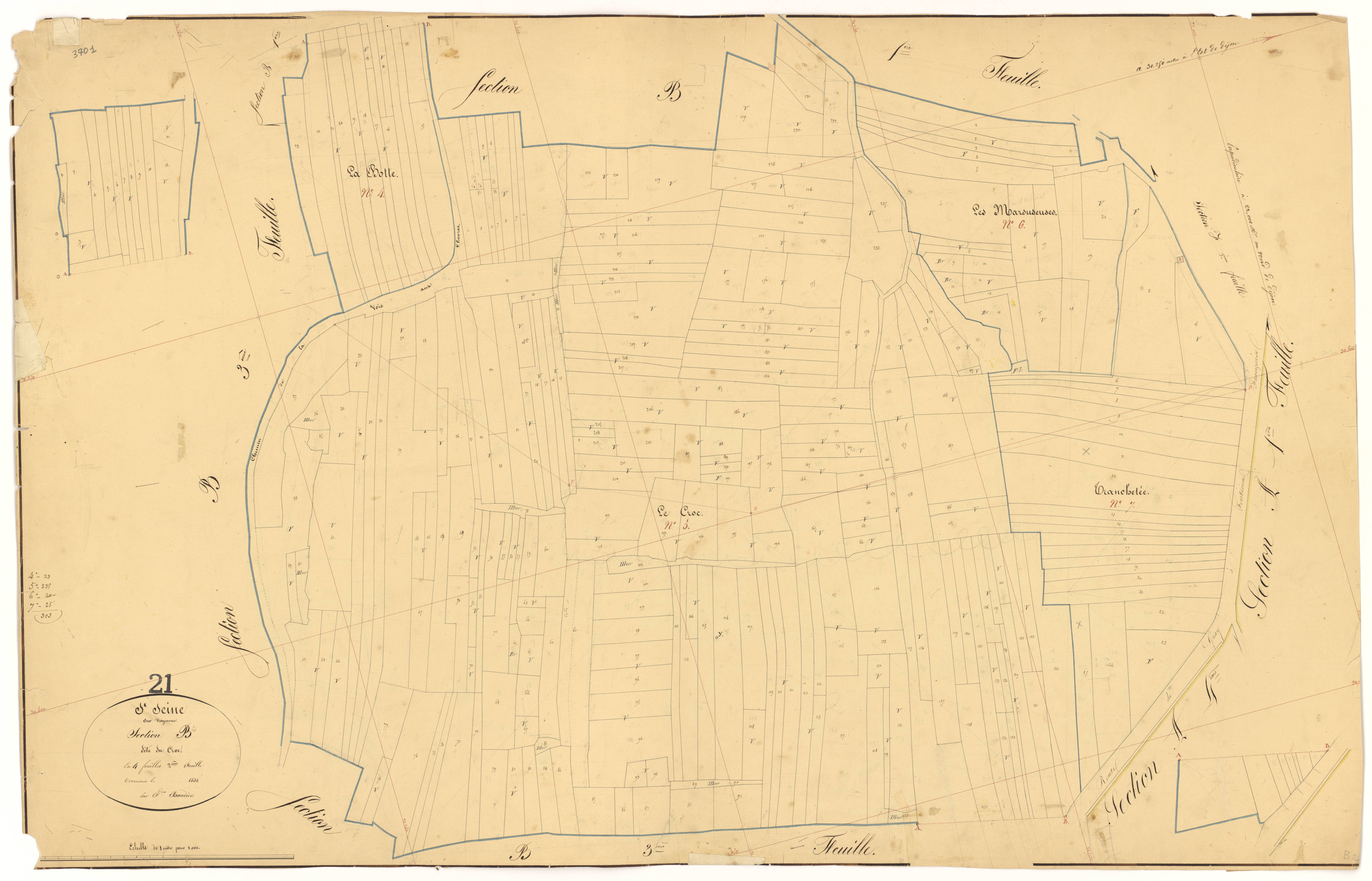 Saint-Seine-sur-Vingeanne - Section B2 - 3 P PLAN 574/9