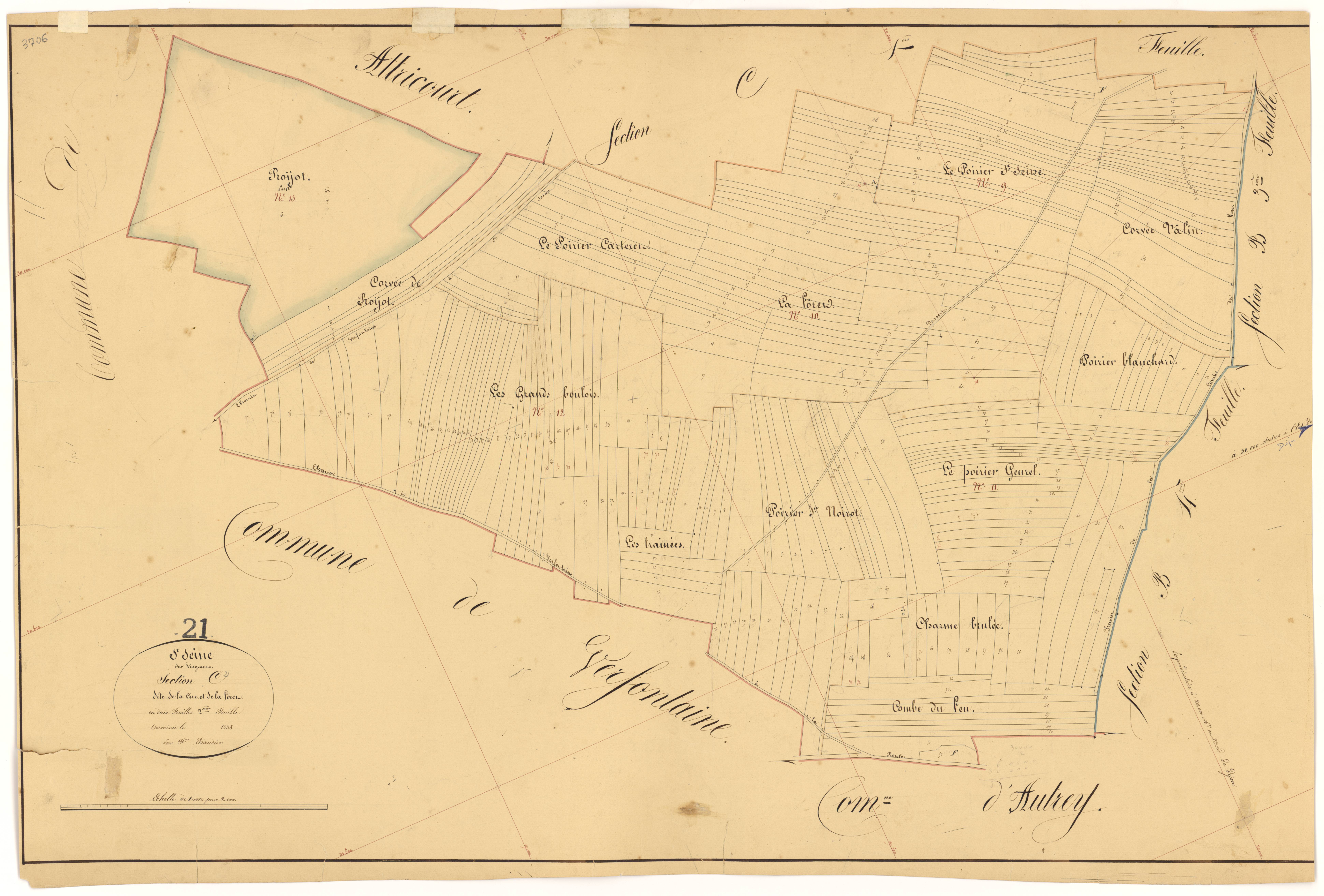 Saint-Seine-sur-Vingeanne - Section C2 - 3 P PLAN 574/14