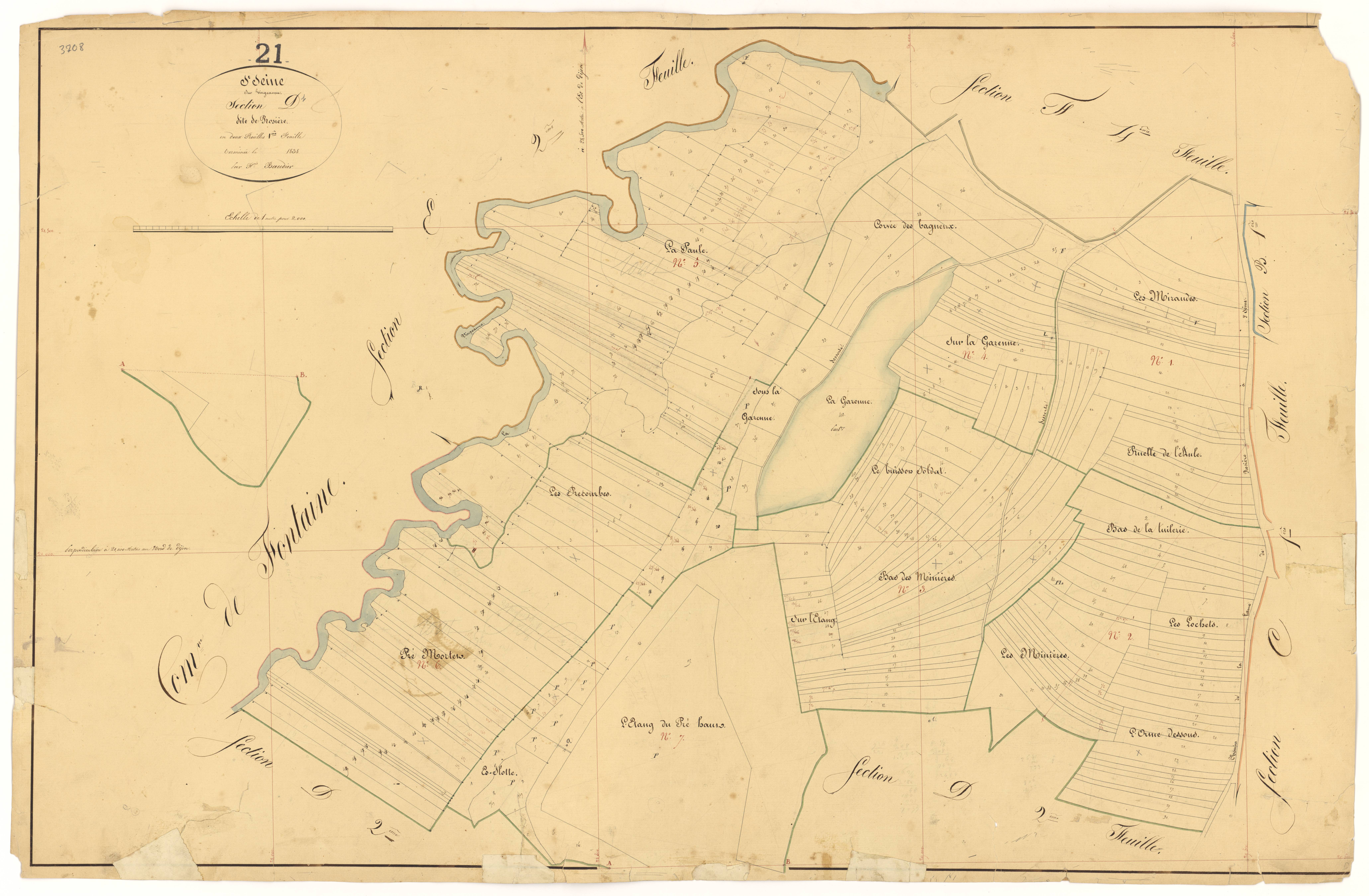 Saint-Seine-sur-Vingeanne - Section D1 - 3 P PLAN 574/16
