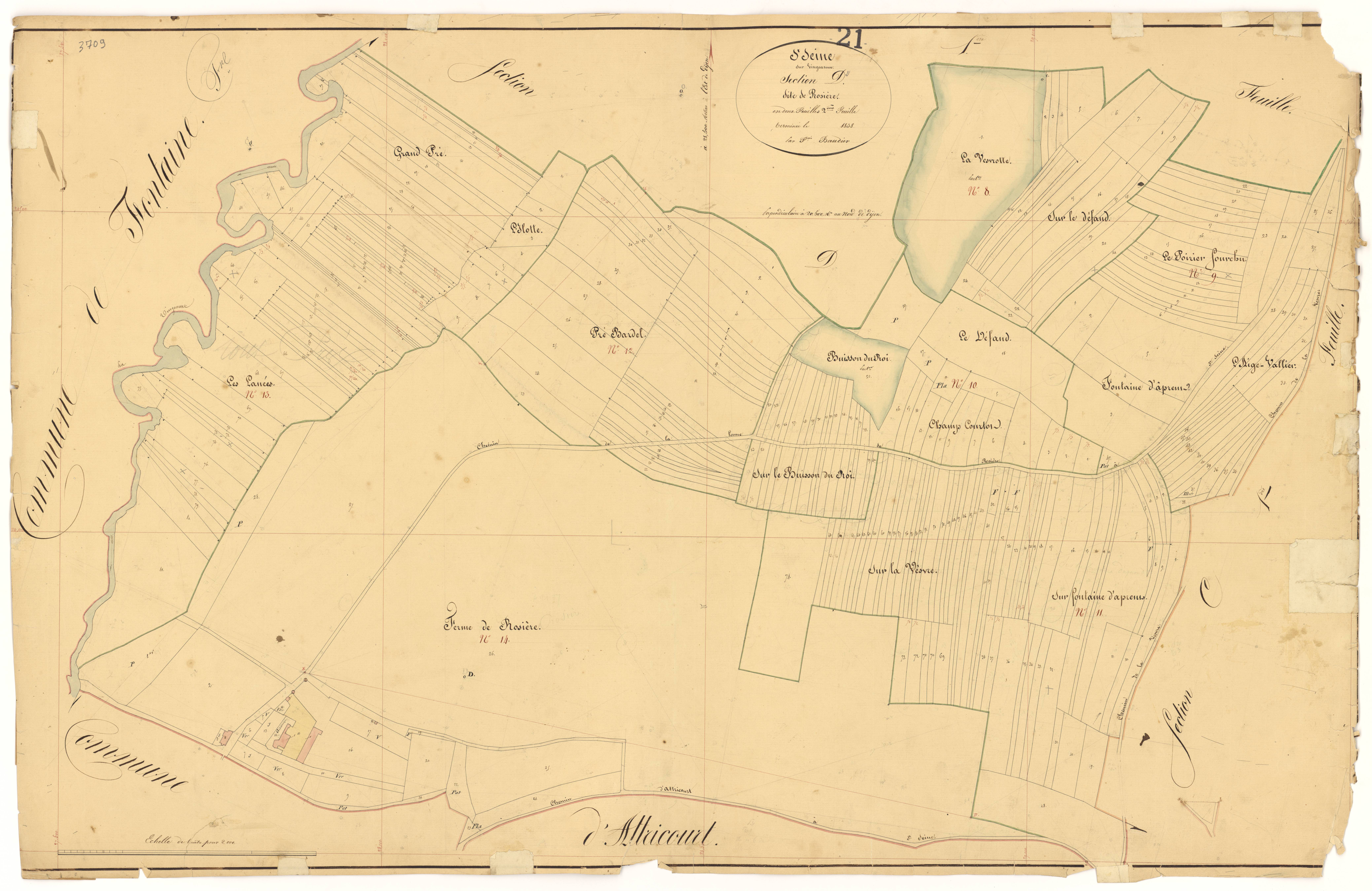 Saint-Seine-sur-Vingeanne - Section D2 - 3 P PLAN 574/17