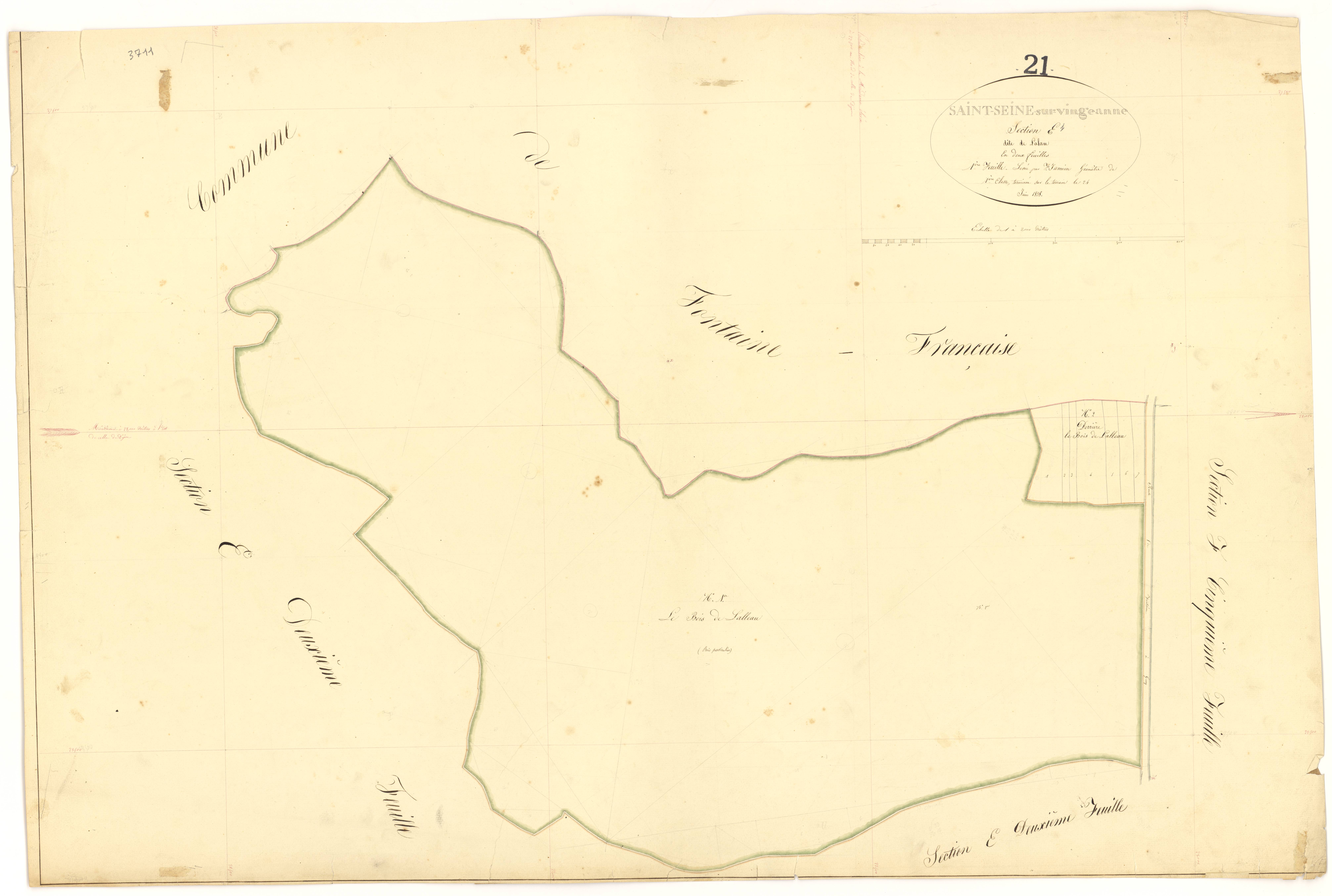 Saint-Seine-sur-Vingeanne - Section E1 - 3 P PLAN 574/19