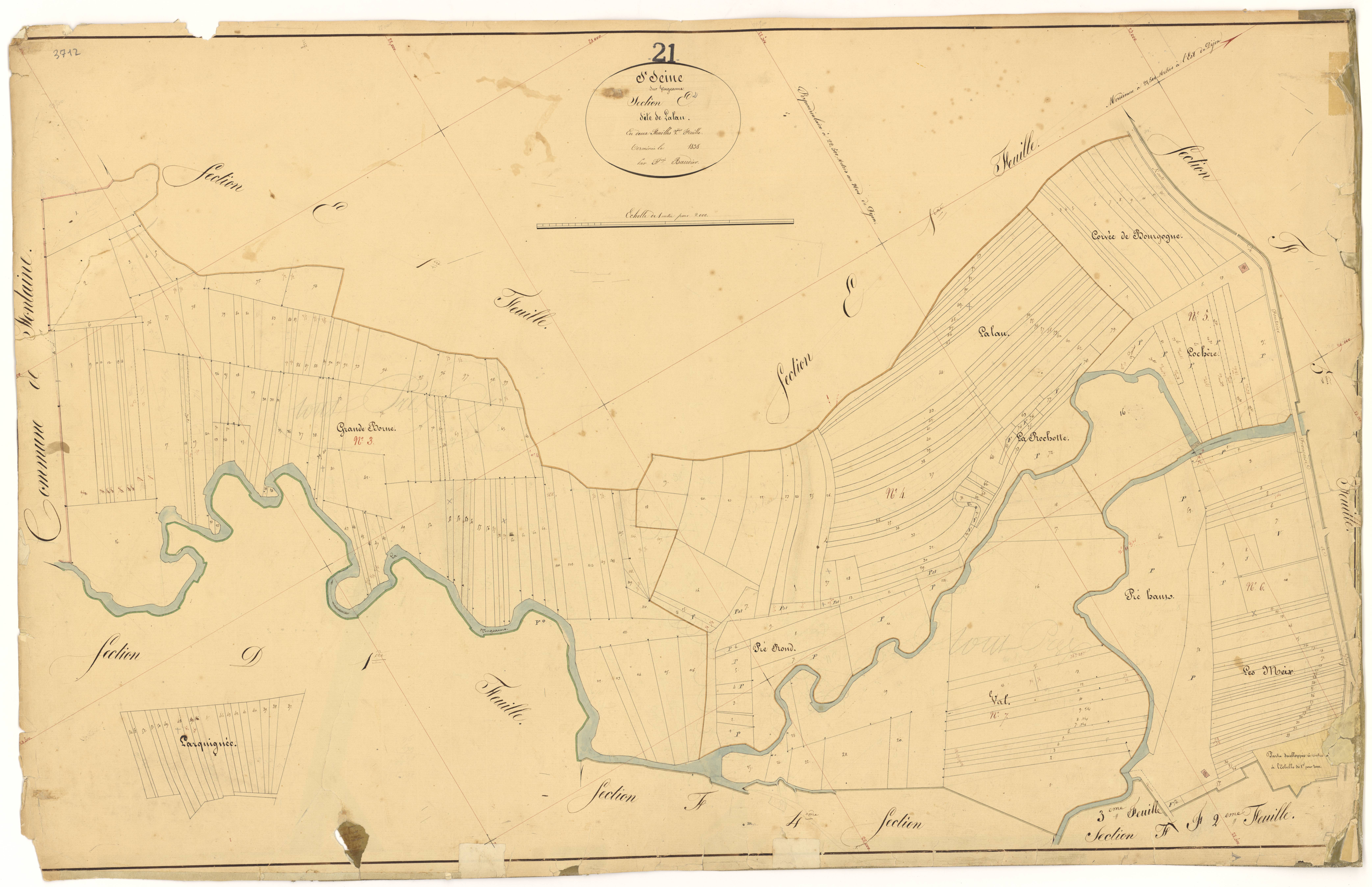 Saint-Seine-sur-Vingeanne - Section E2 - 3 P PLAN 574/20