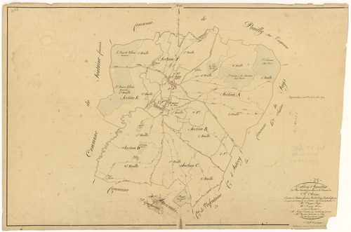 Saint-Seine-sur-Vingeanne - Tableau d'assemblage - 3 P PLAN 574/1