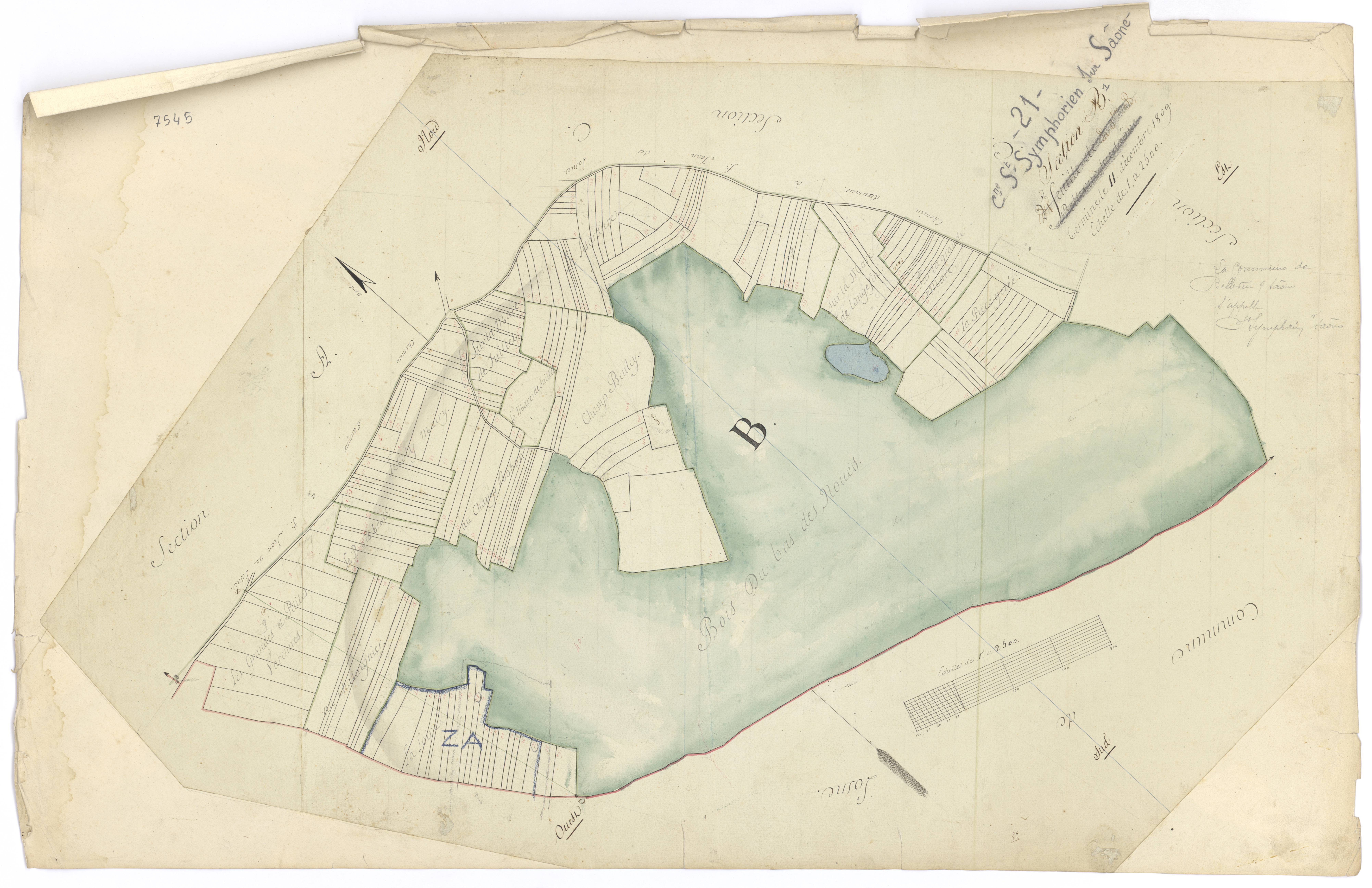 Saint-Symphorien-sur-Saône - Section B1 - 3 P PLAN 575/3