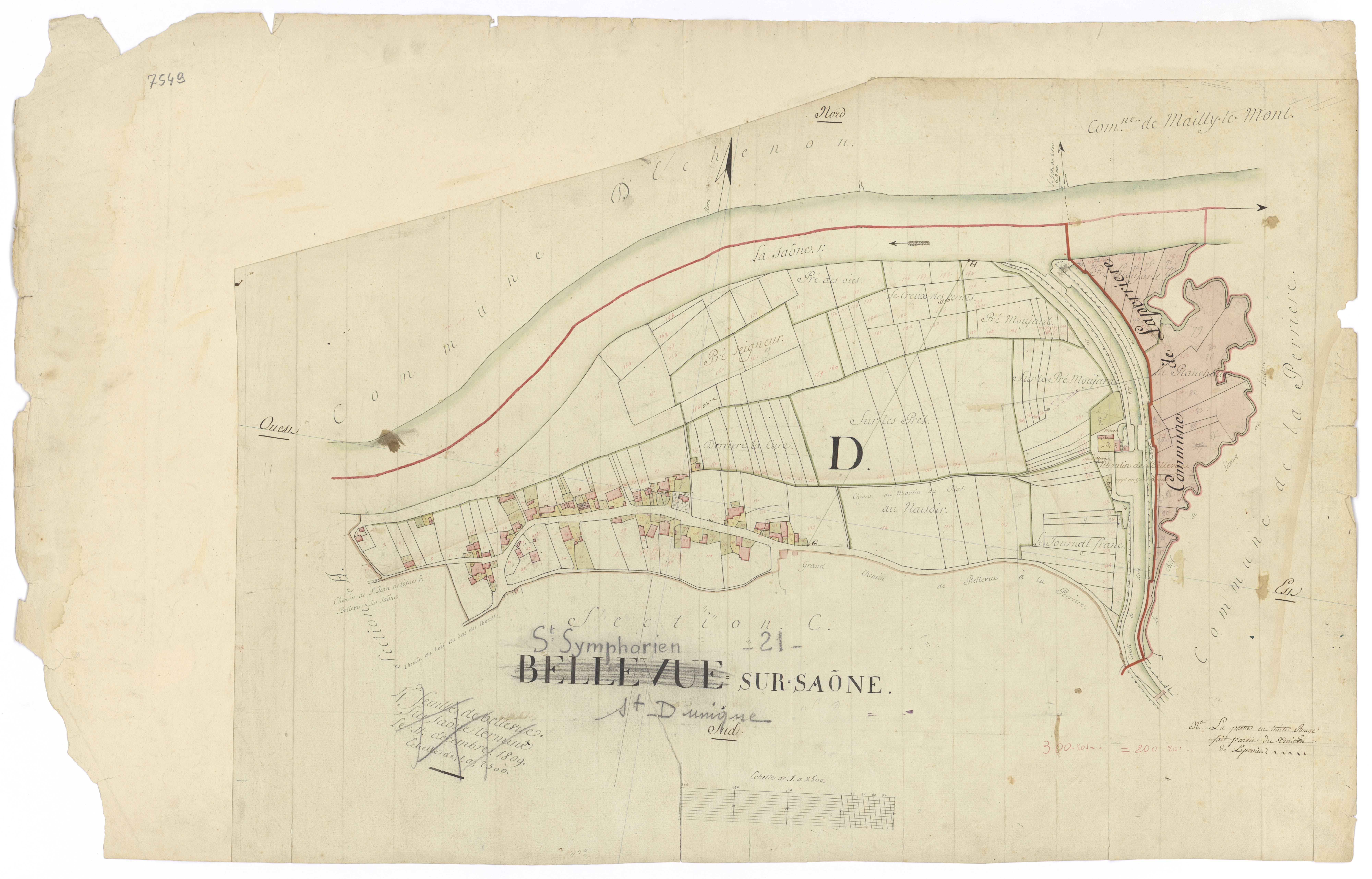 Saint-Symphorien-sur-Saône - Section D - 3 P PLAN 575/7