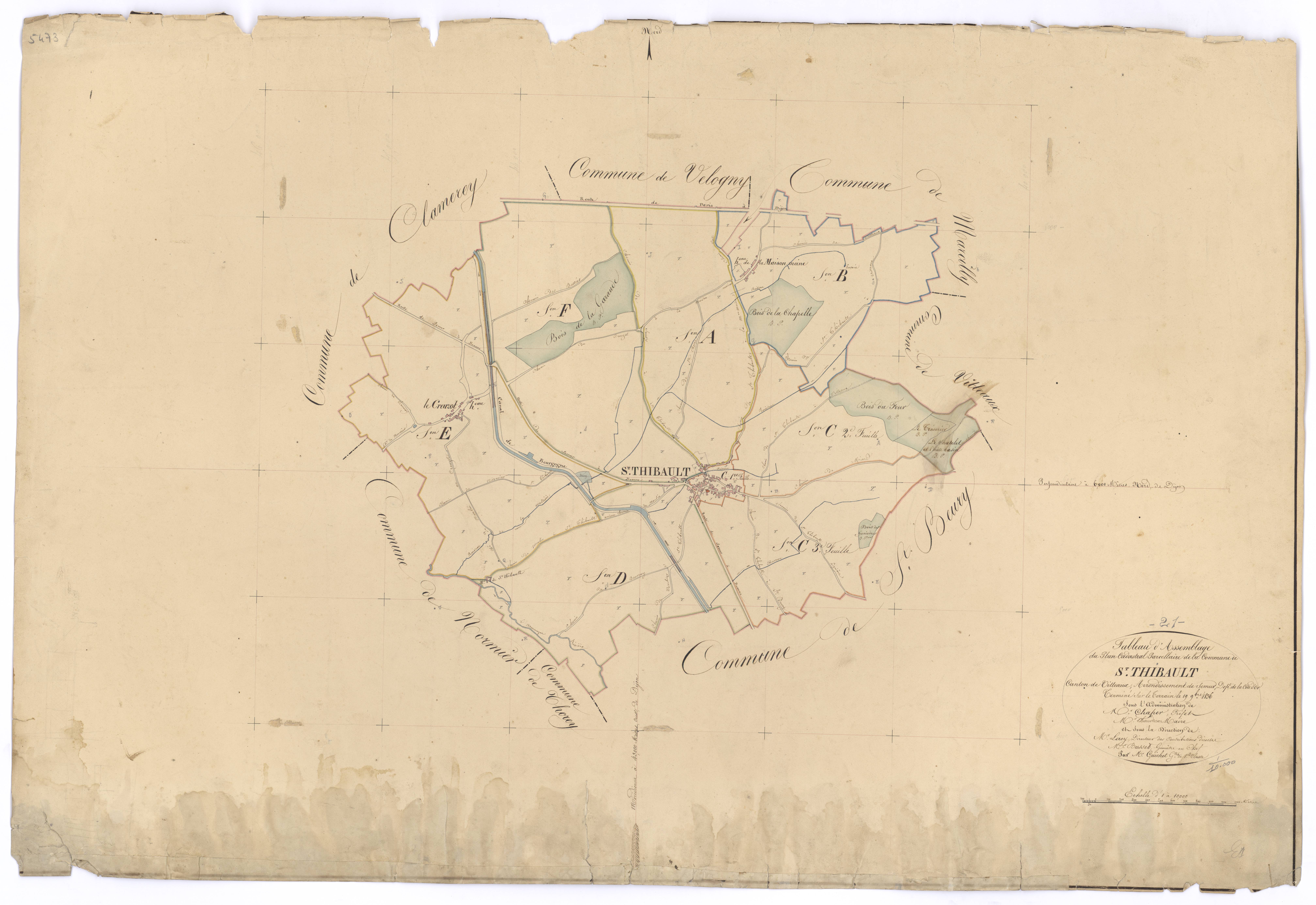 Saint-Thibault - Tableau d'assemblage - 3 P PLAN 576/1