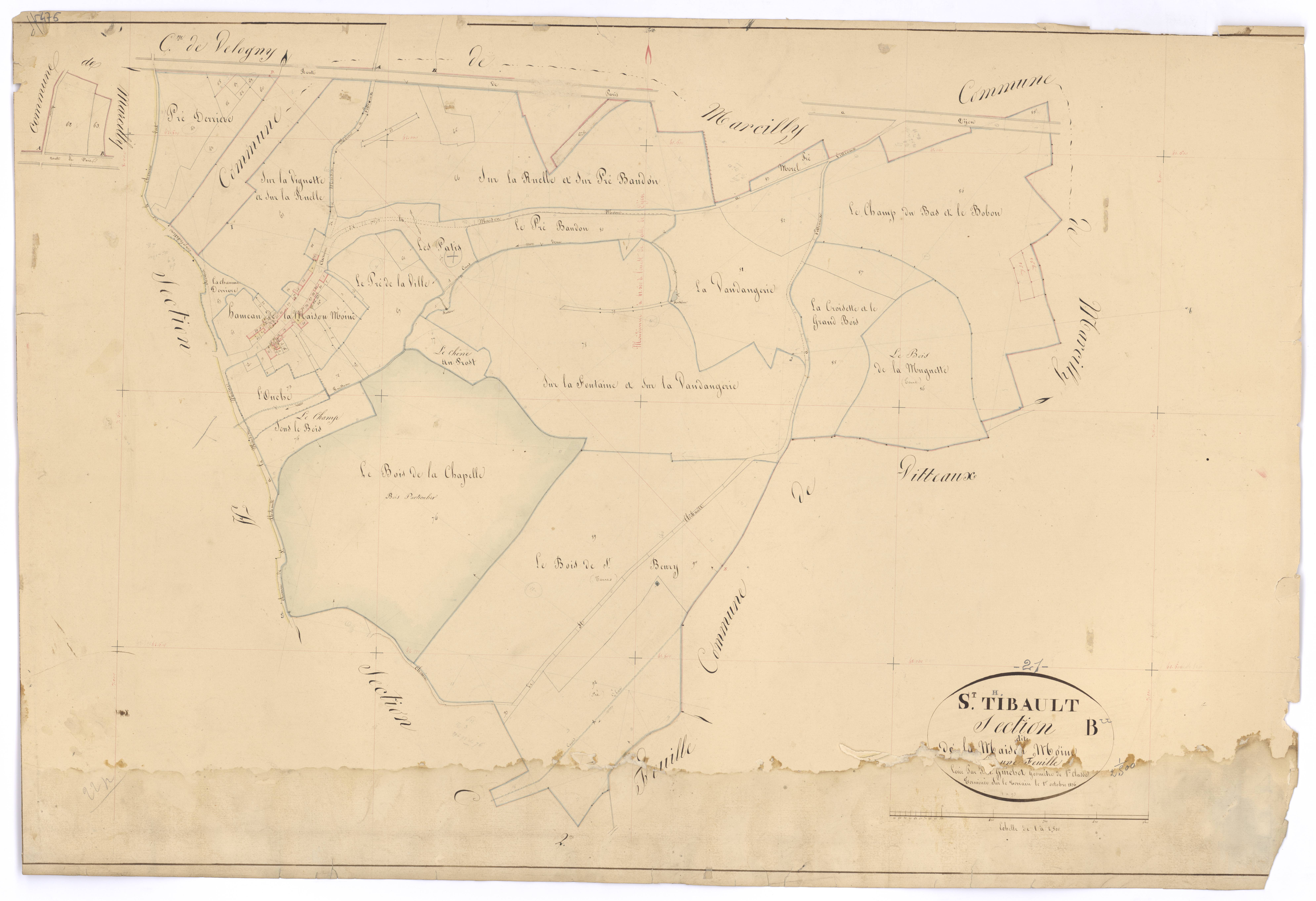 Saint-Thibault - Section B - 3 P PLAN 576/3