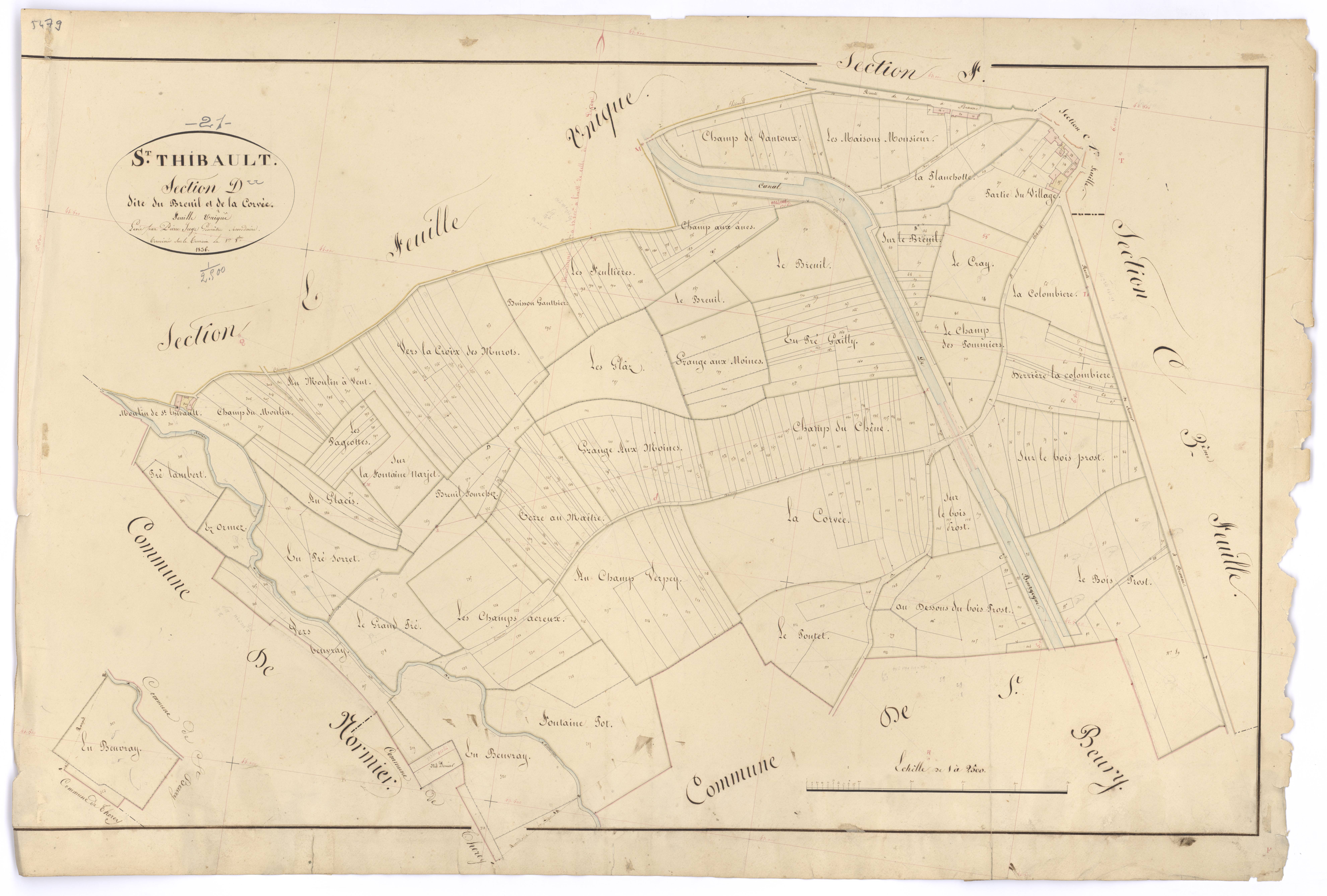 Saint-Thibault - Section D - 3 P PLAN 576/7