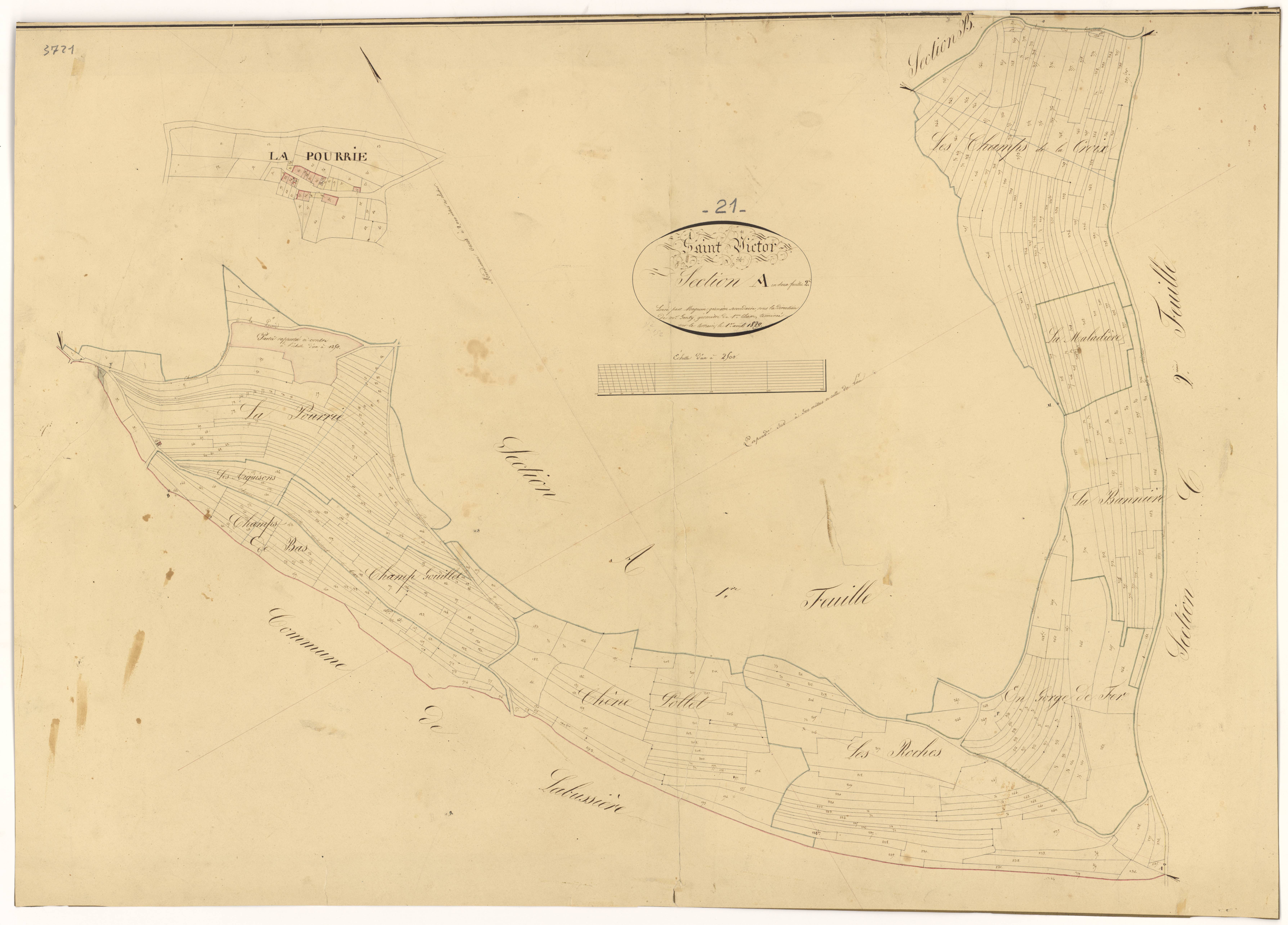 Saint-Victor-sur-Ouche - Section A2 - 3 P PLAN 578/3
