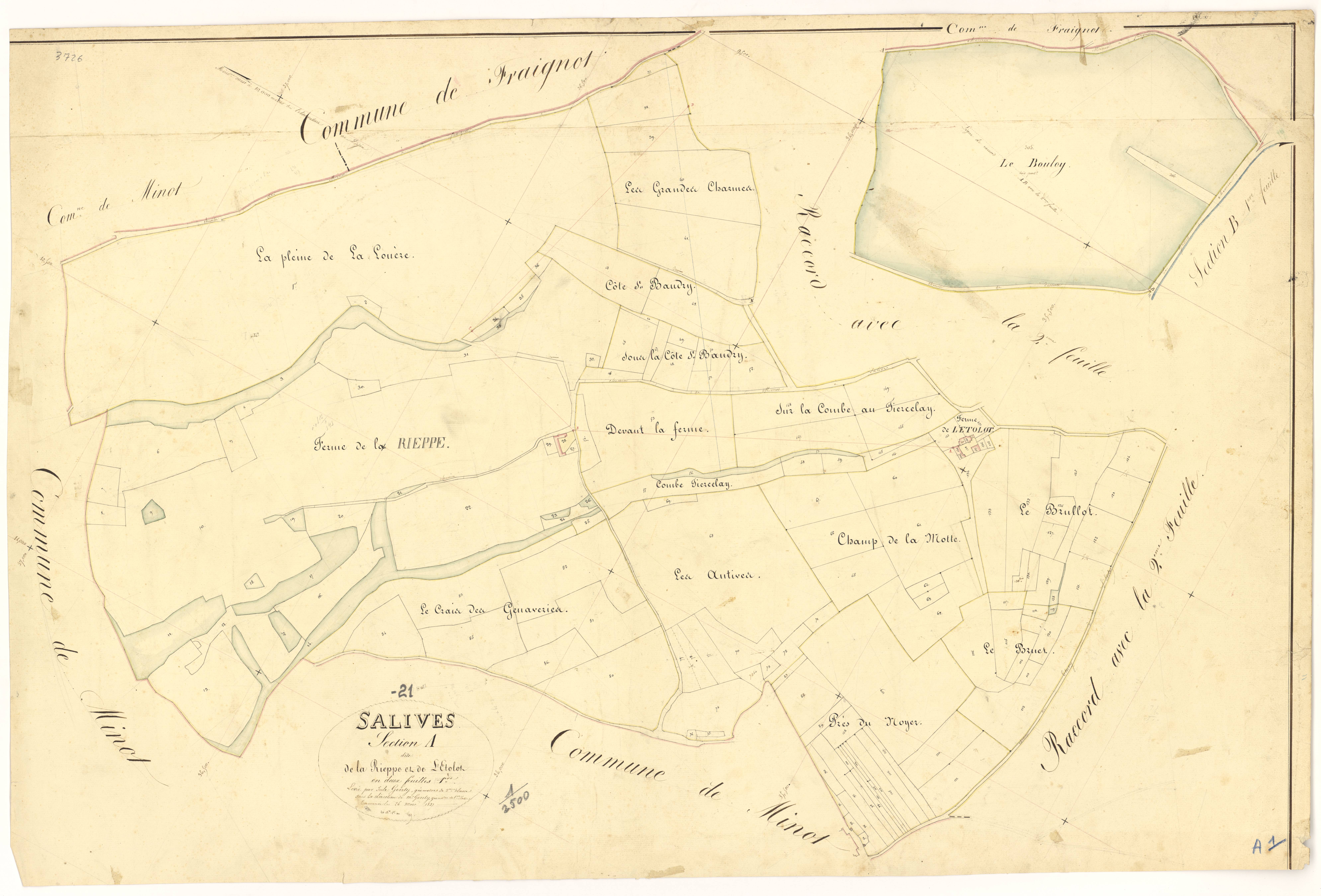 Salives - Section A1 - 3 P PLAN 579/2