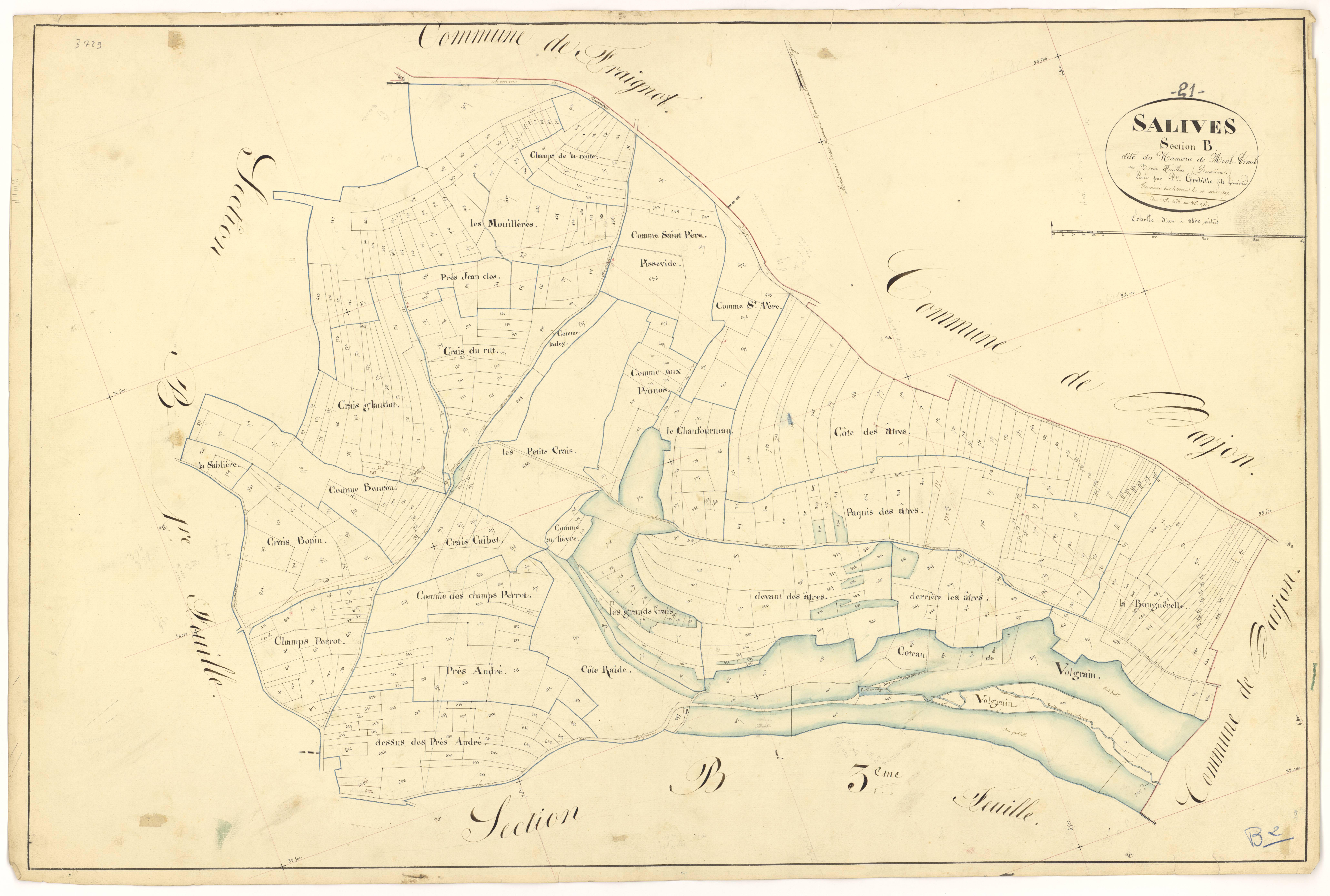 Salives - Section B2 - 3 P PLAN 579/5