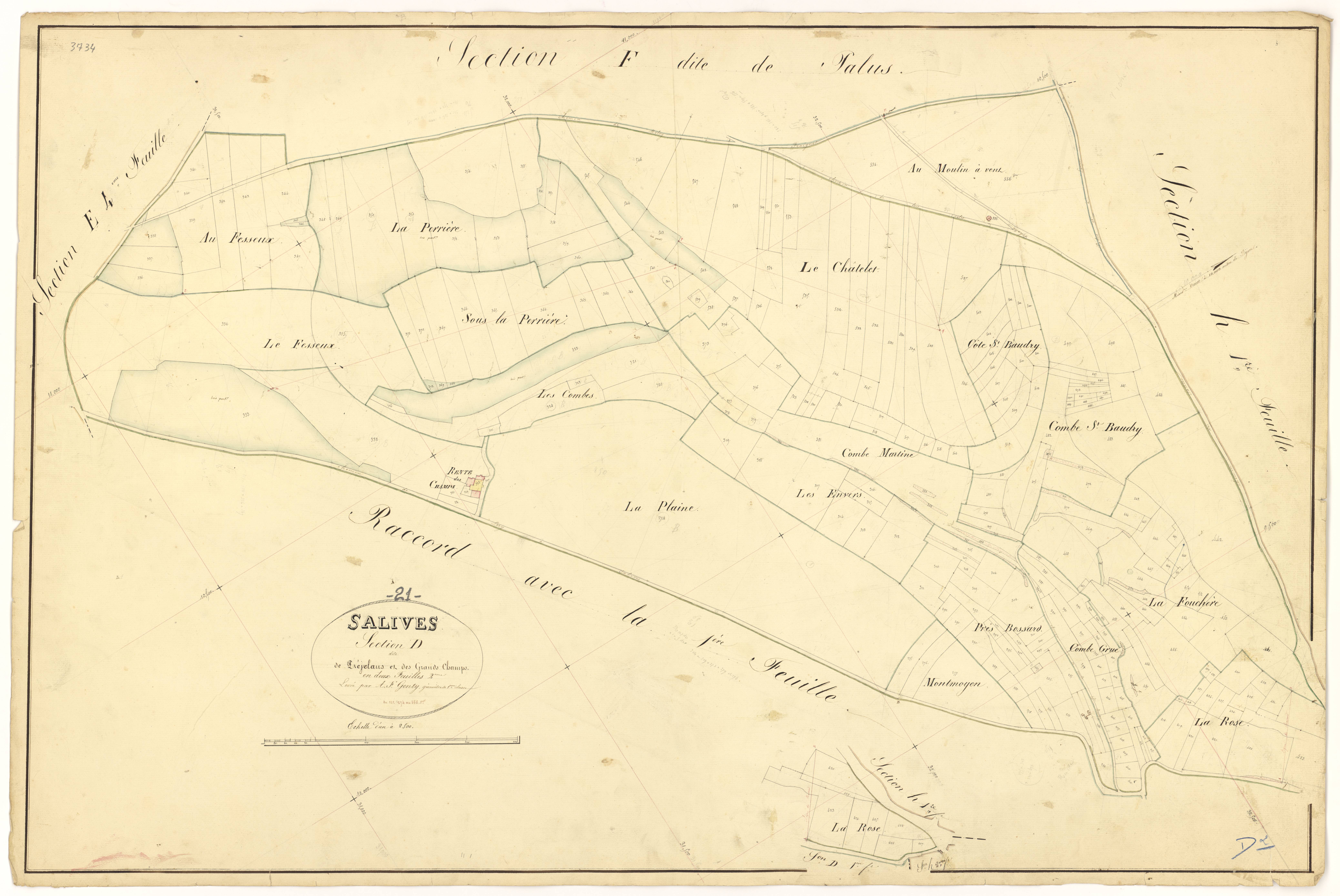 Salives - Section D2 - 3 P PLAN 579/10
