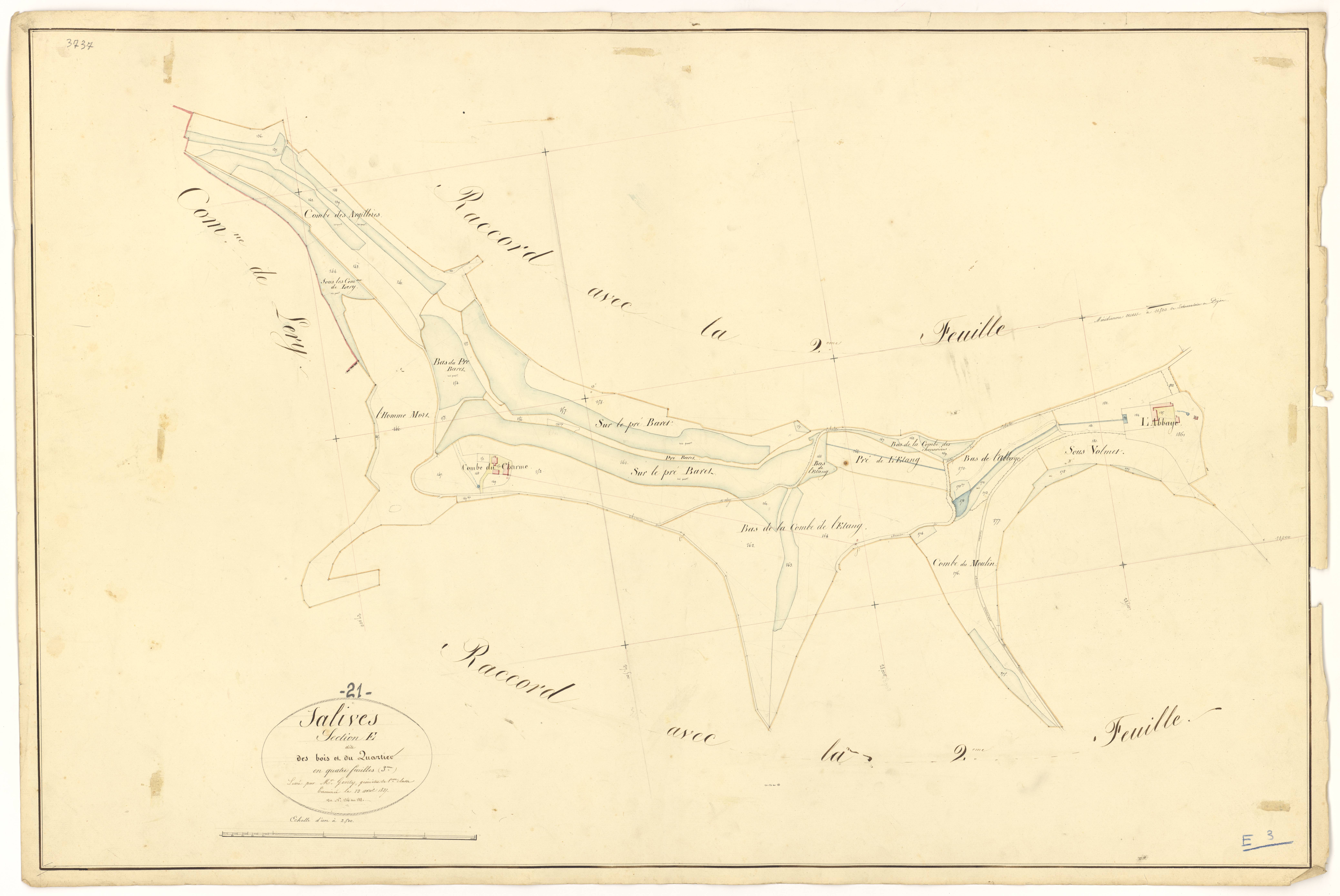 Salives - Section E3 - 3 P PLAN 579/13