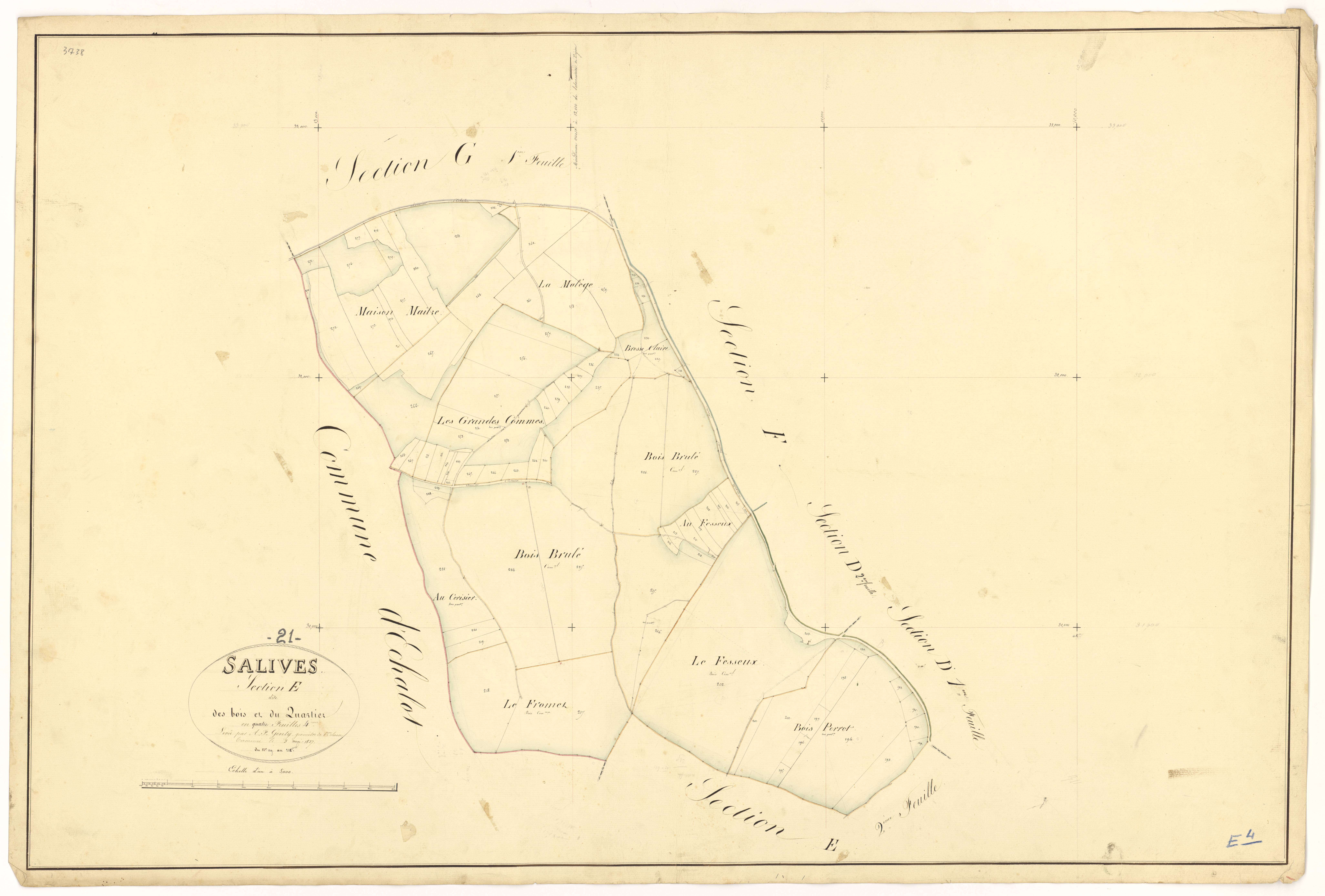 Salives - Section E4 - 3 P PLAN 579/14