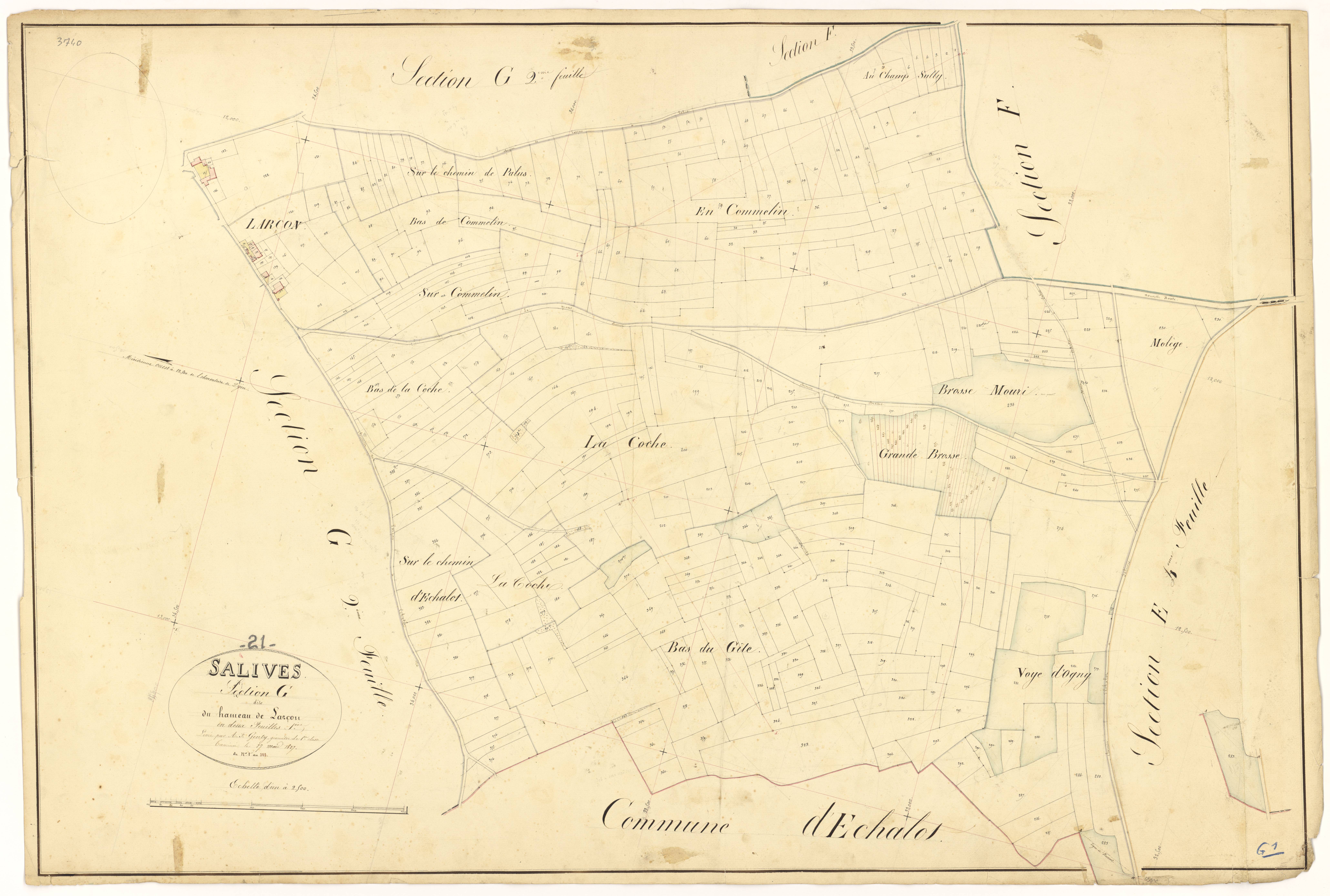 Salives - Section G1 - 3 P PLAN 579/16