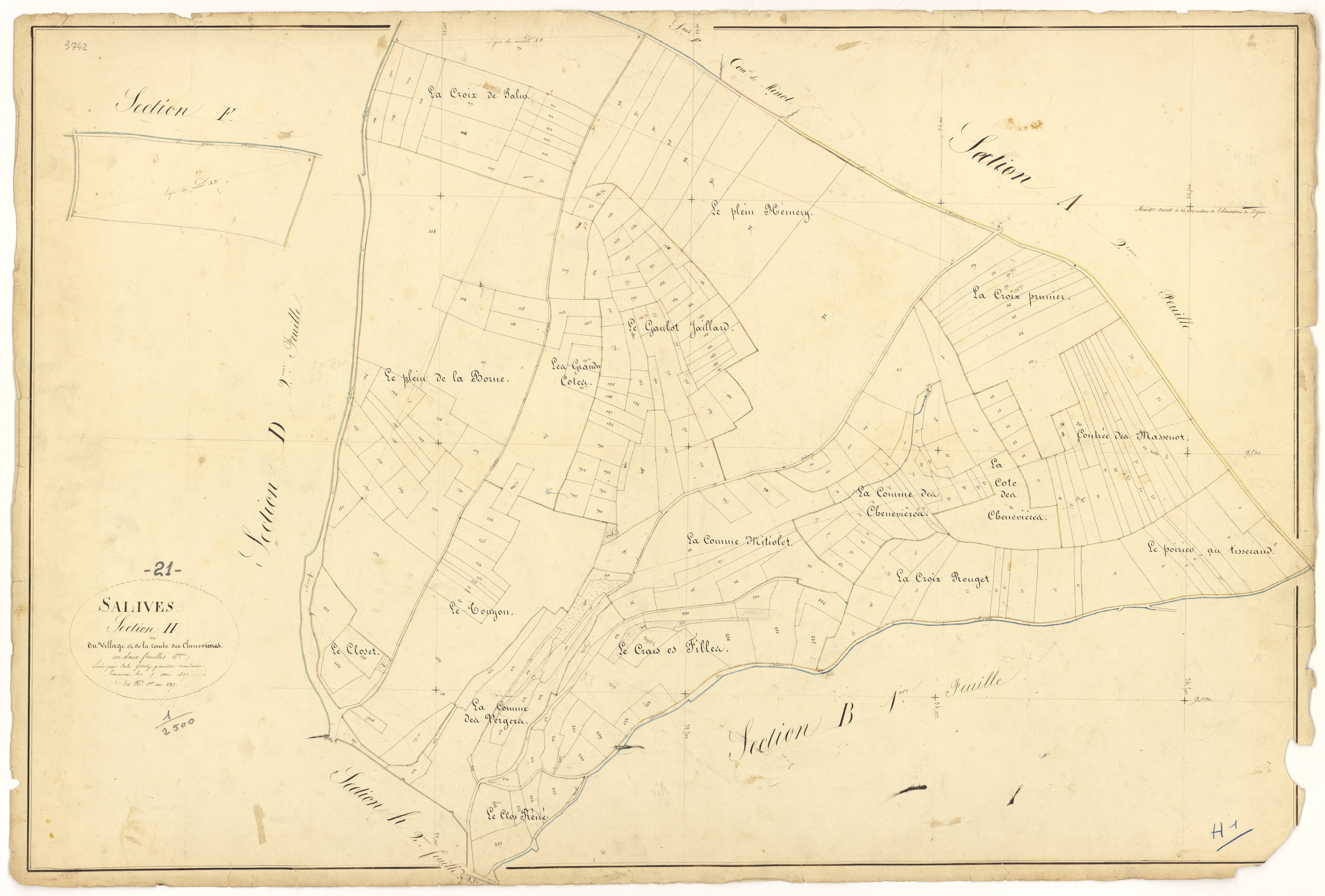 Salives - Section H1 - 3 P PLAN 579/18