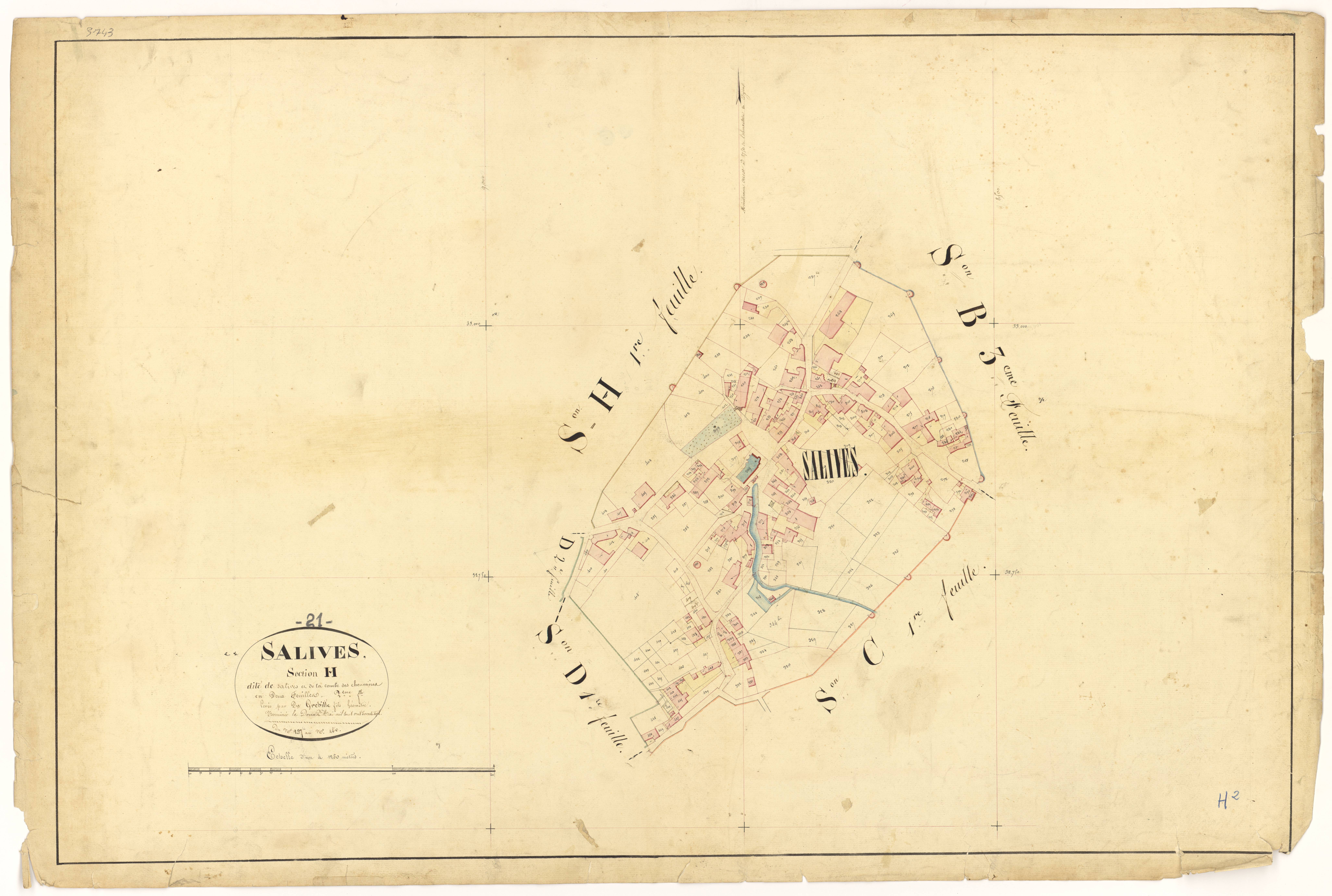 Salives - Section H2 - 3 P PLAN 579/19