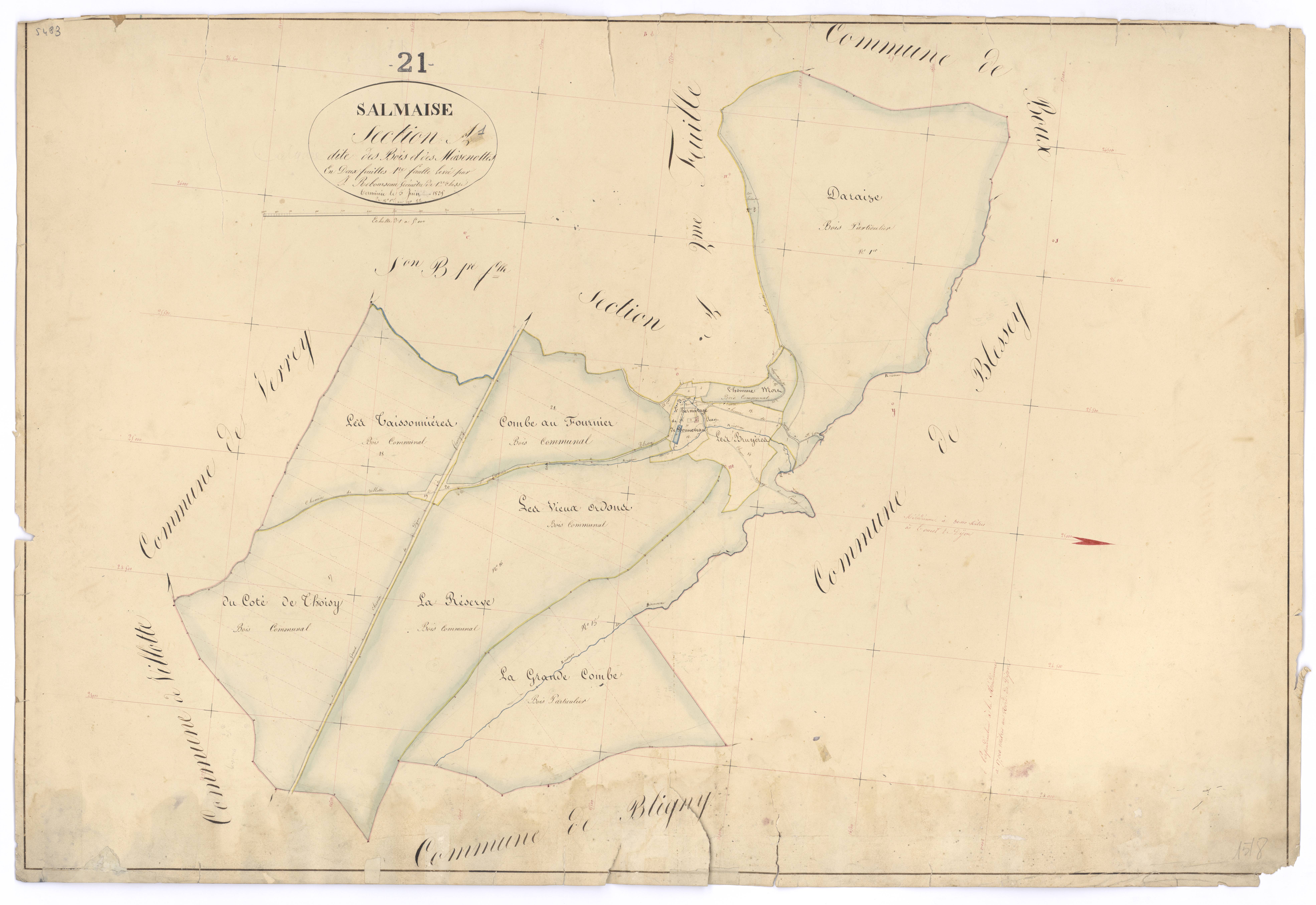 Salmaise - Section A1 - 3 P PLAN 580/2