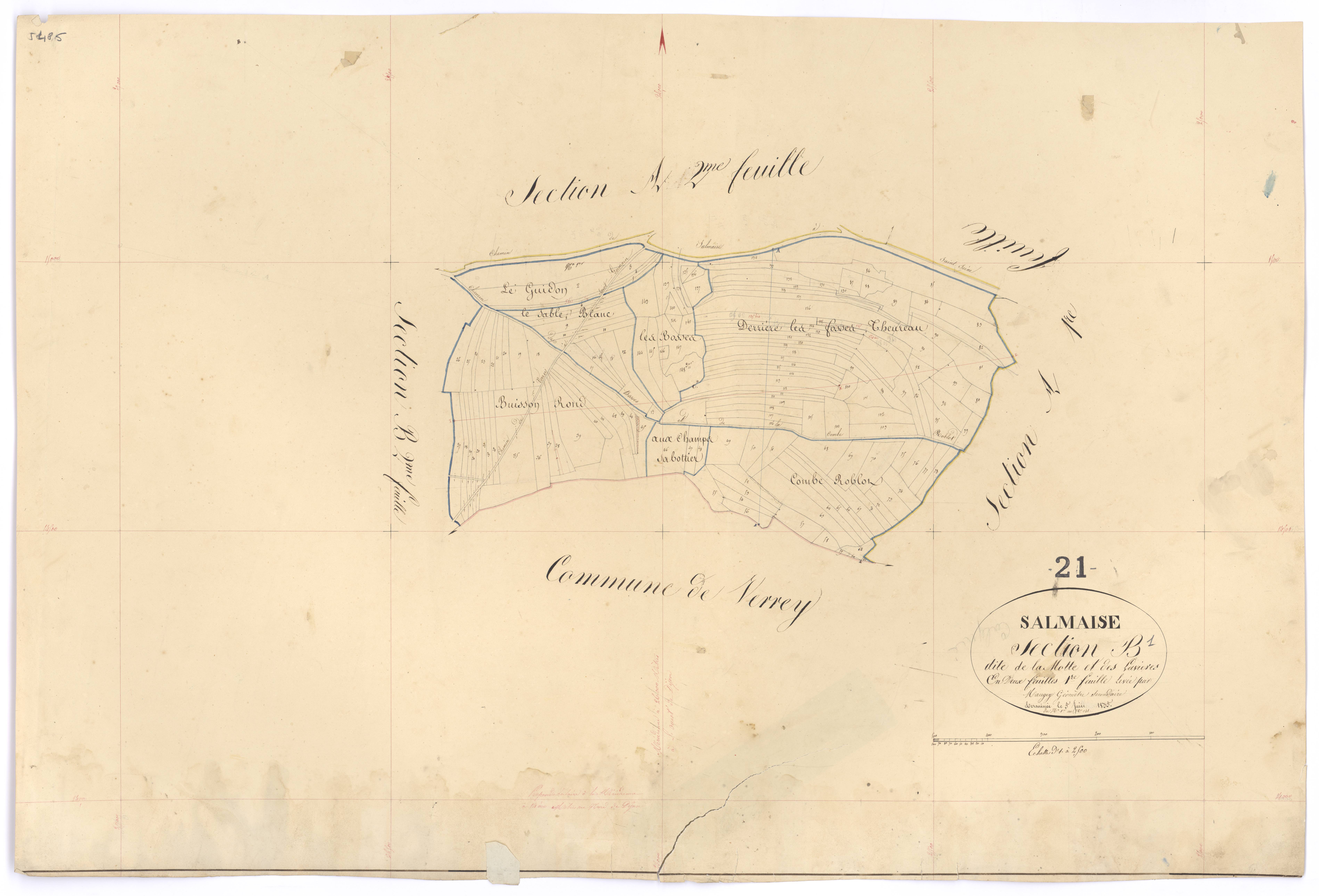 Salmaise - Section B1 - 3 P PLAN 580/4