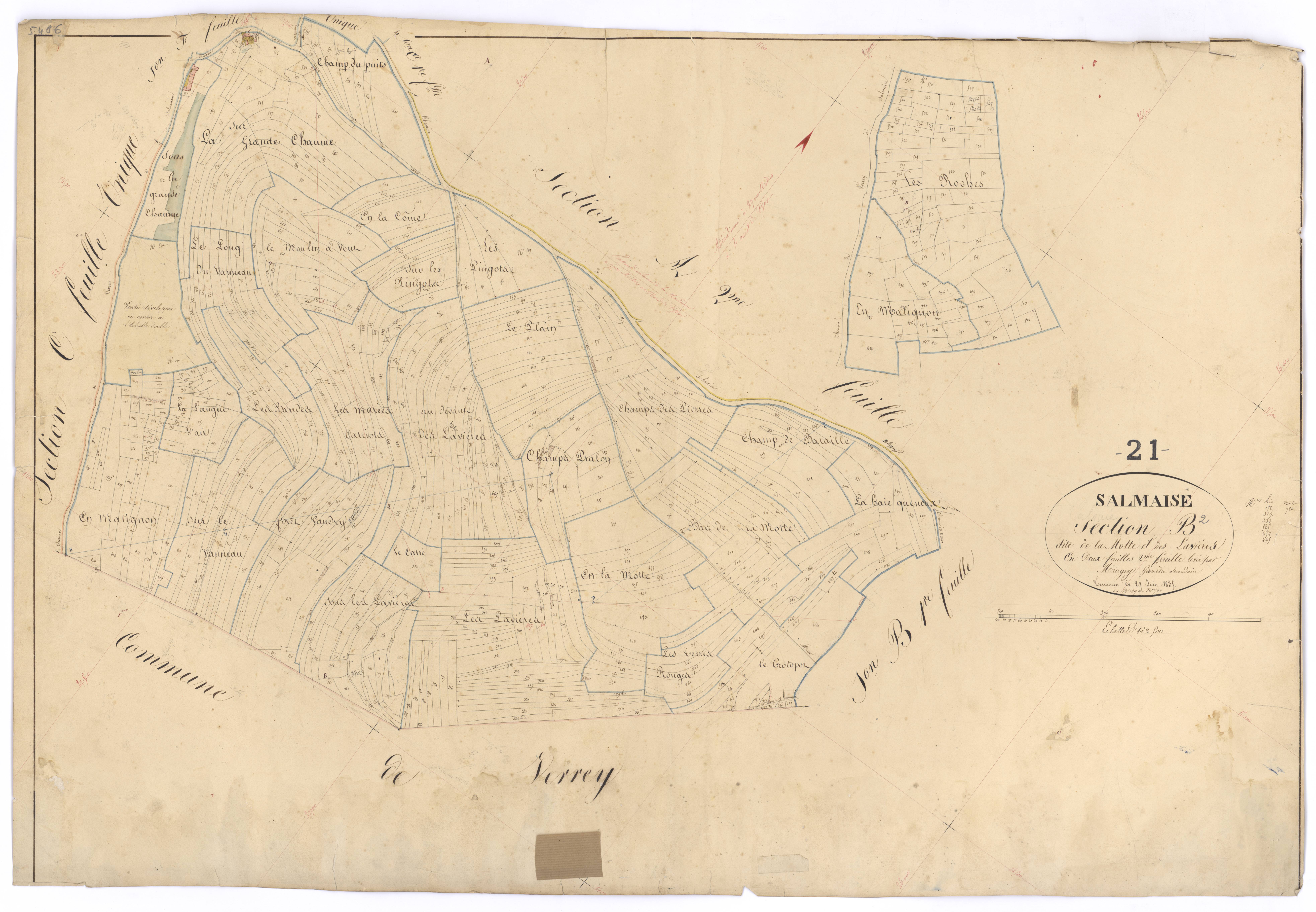 Salmaise - Section B2 - 3 P PLAN 580/5