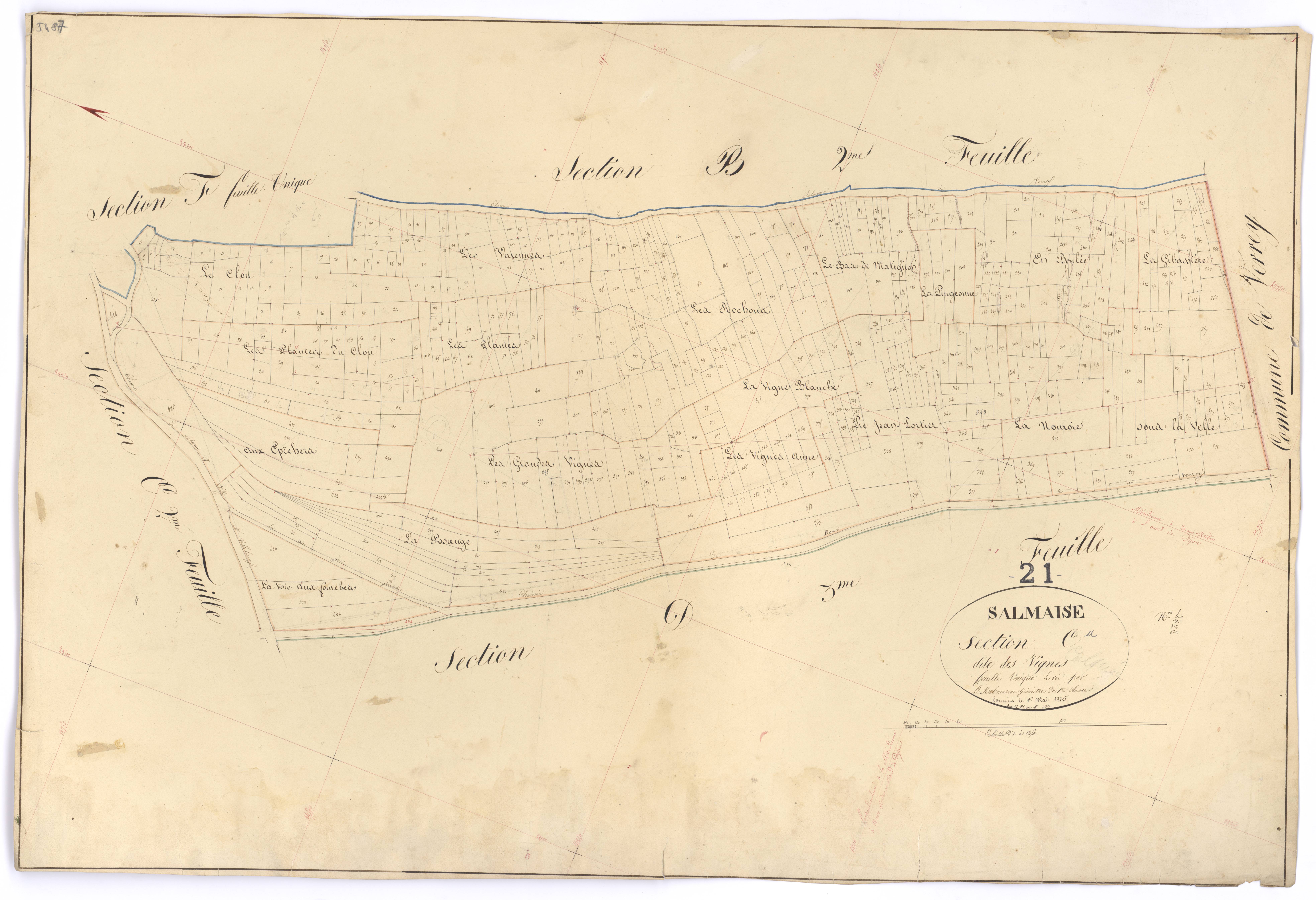 Salmaise - Section C - 3 P PLAN 580/6