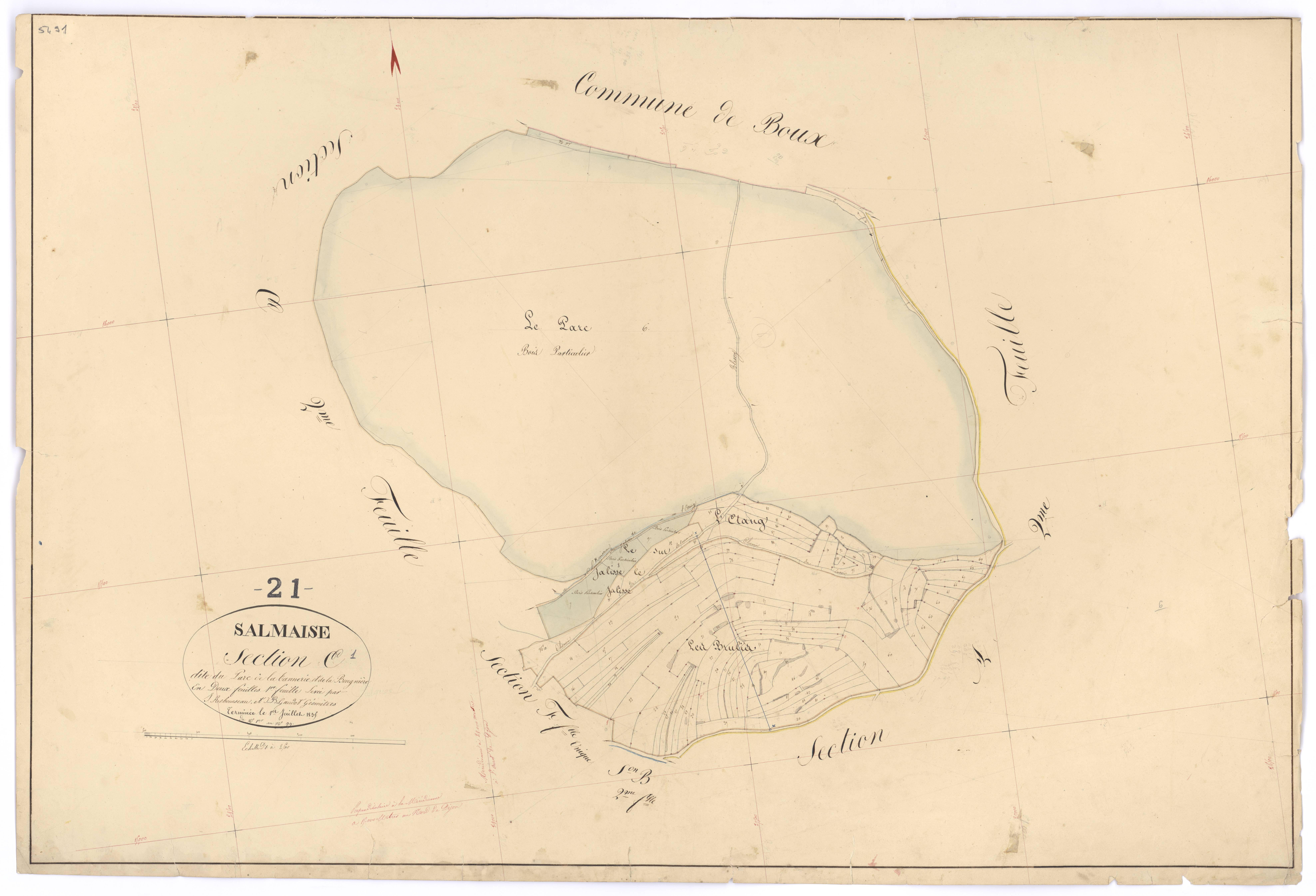Salmaise - Section E1 - 3 P PLAN 580/10