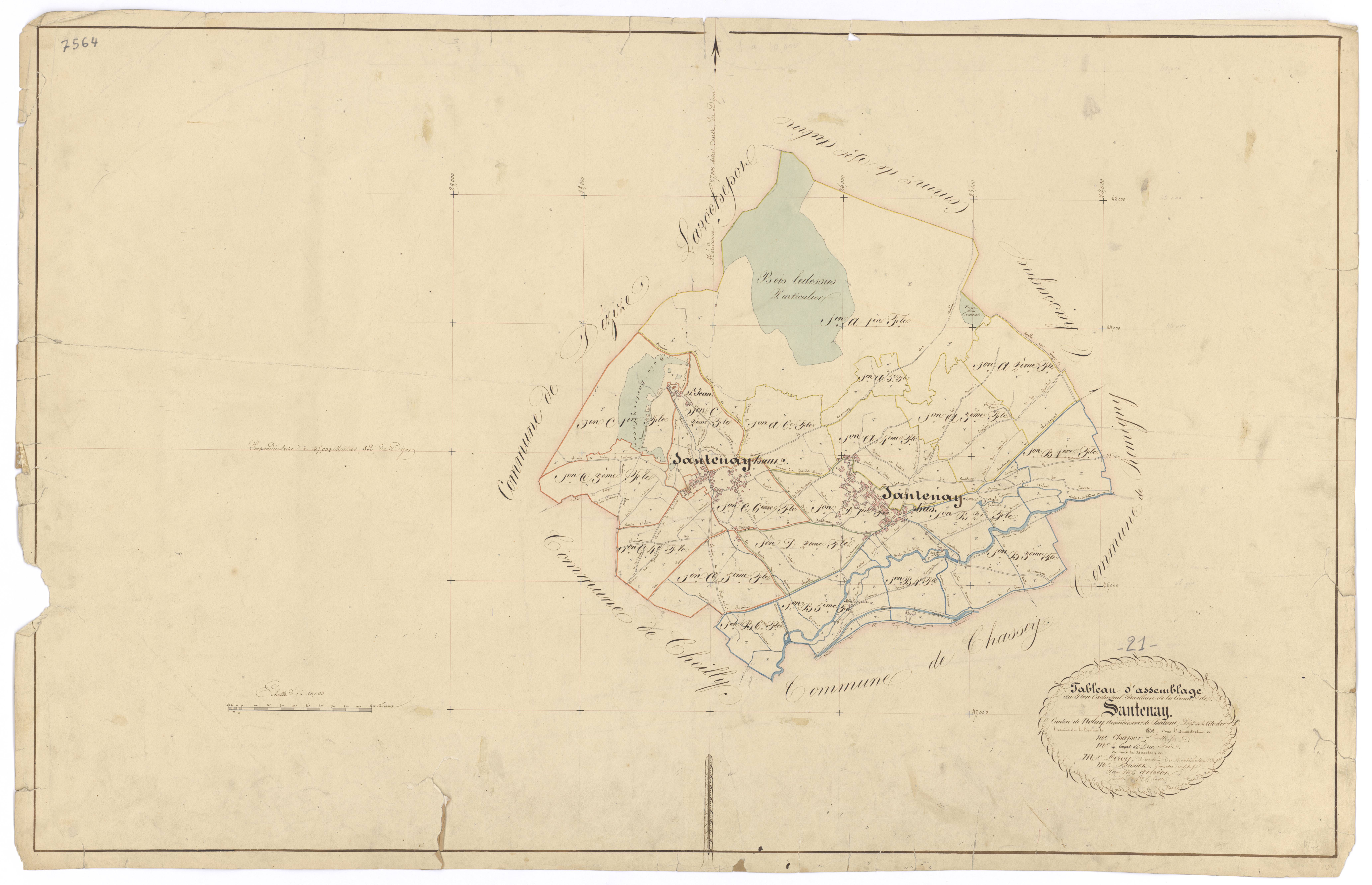 Santenay - Tableau d'assemblage - 3 P PLAN 582/1