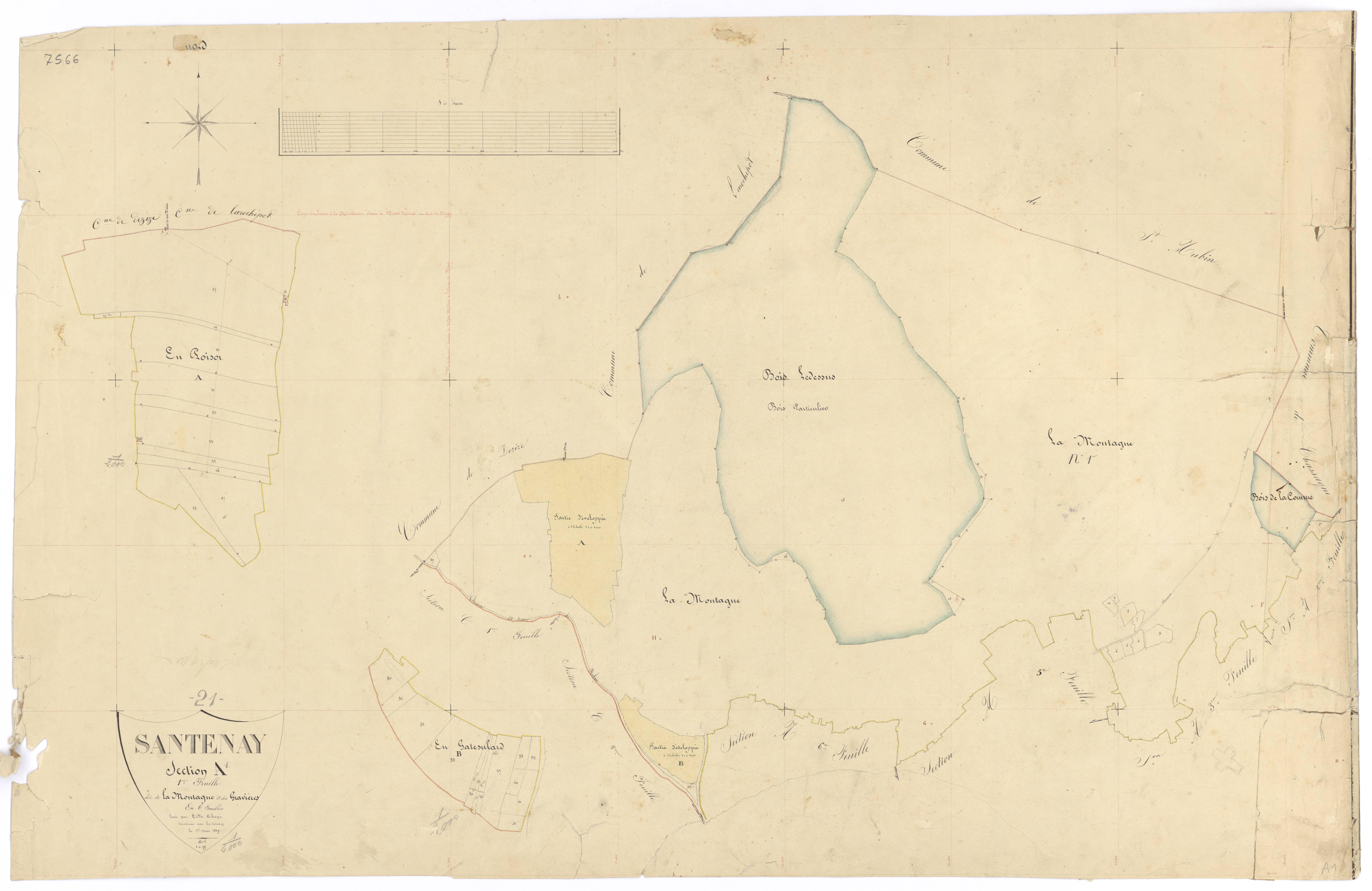 Santenay - Section A1 - 3 P PLAN 582/3