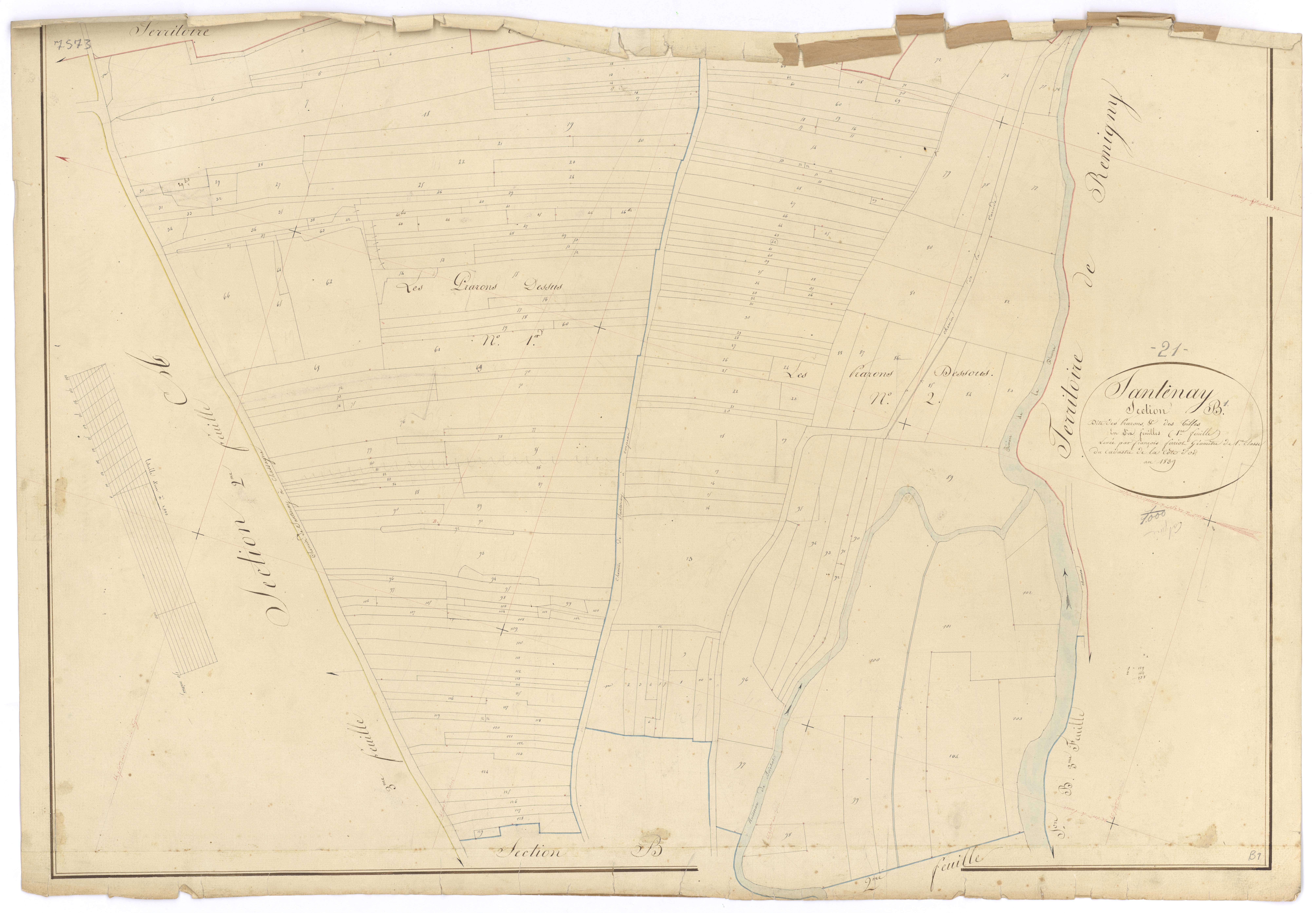 Santenay - Section B1 - 3 P PLAN 582/10