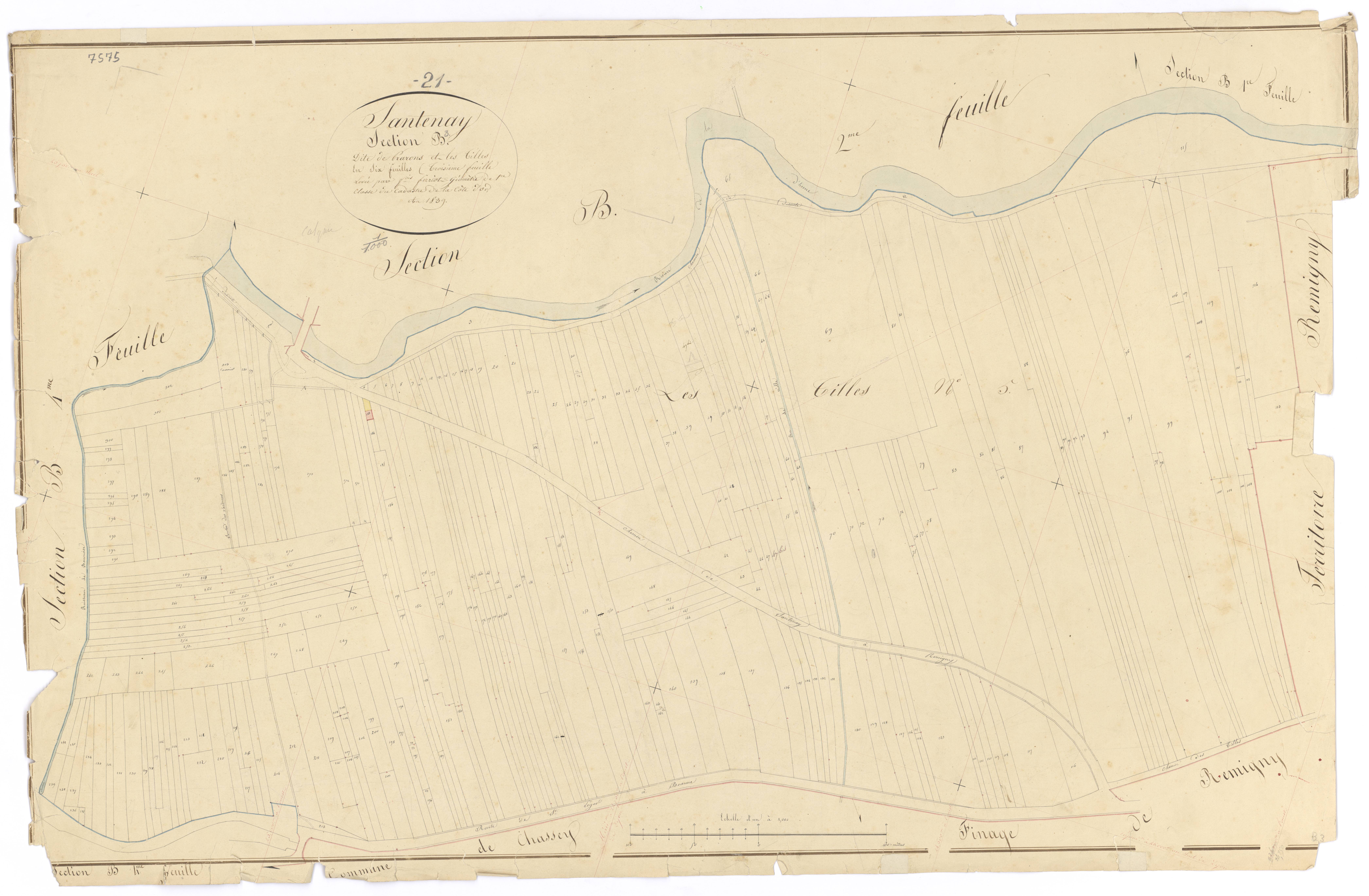 Santenay - Section B3 - 3 P PLAN 582/12