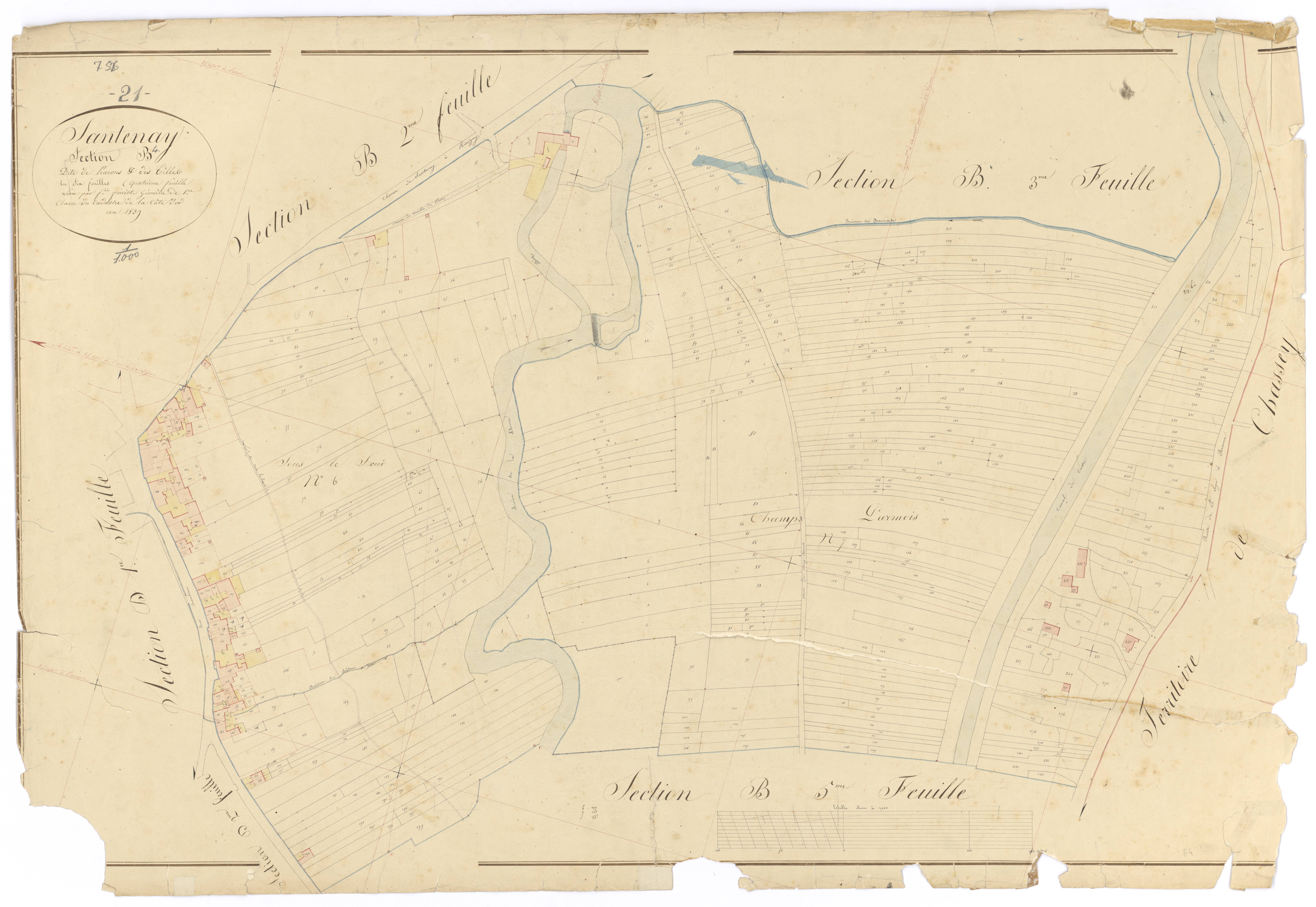Santenay - Section B4 - 3 P PLAN 582/13