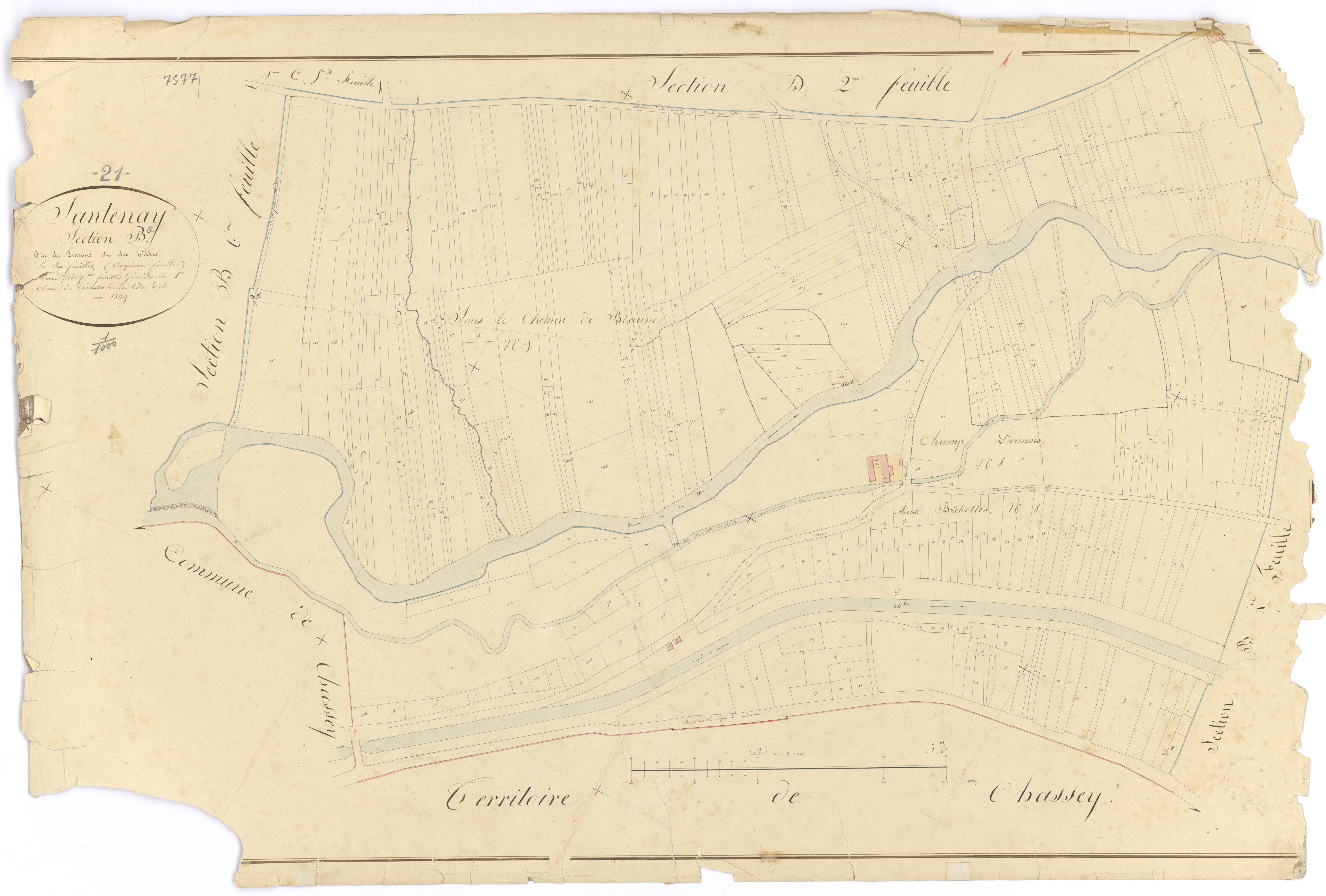 Santenay - Section B5 - 3 P PLAN 582/14