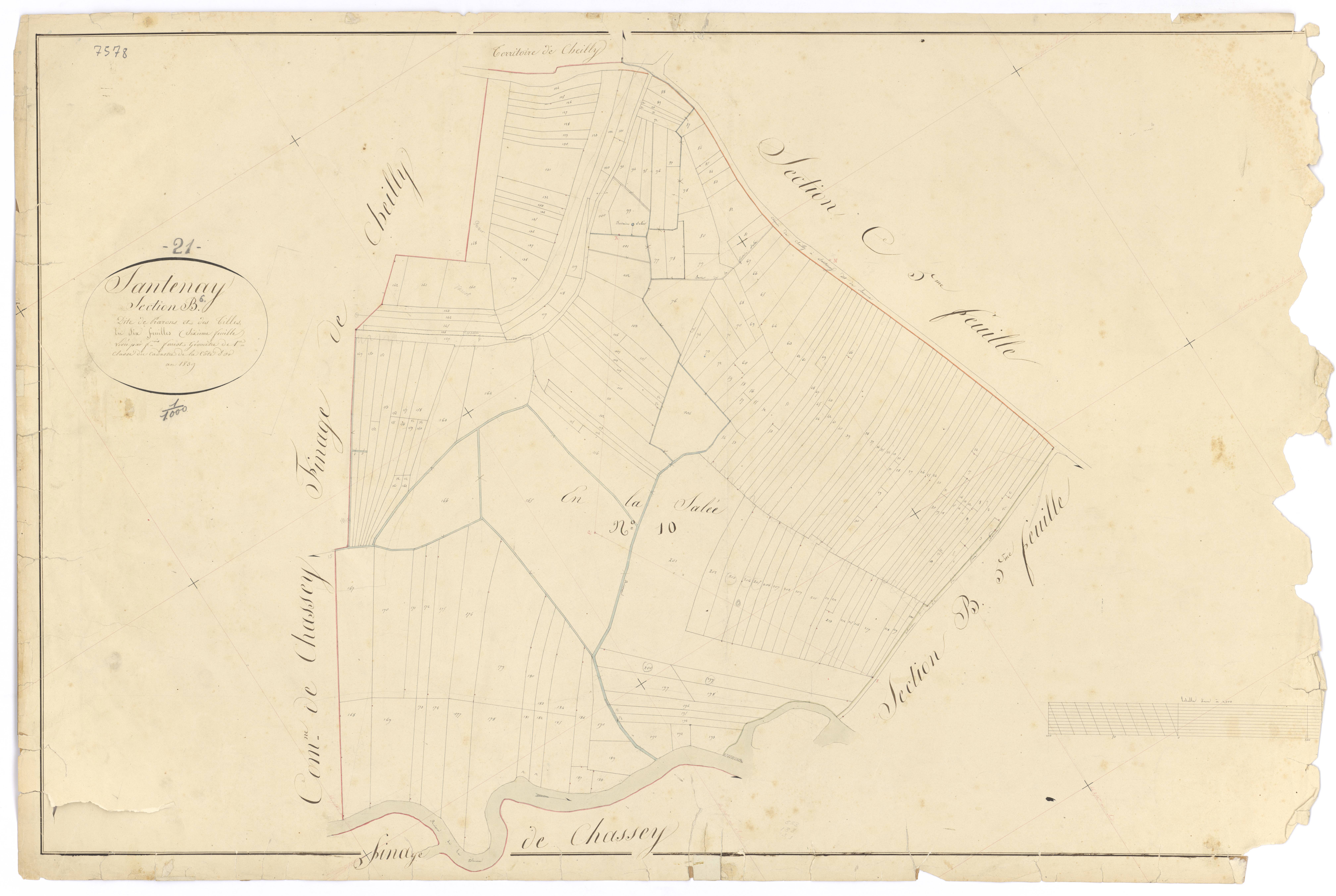 Santenay - Section B6 - 3 P PLAN 582/15